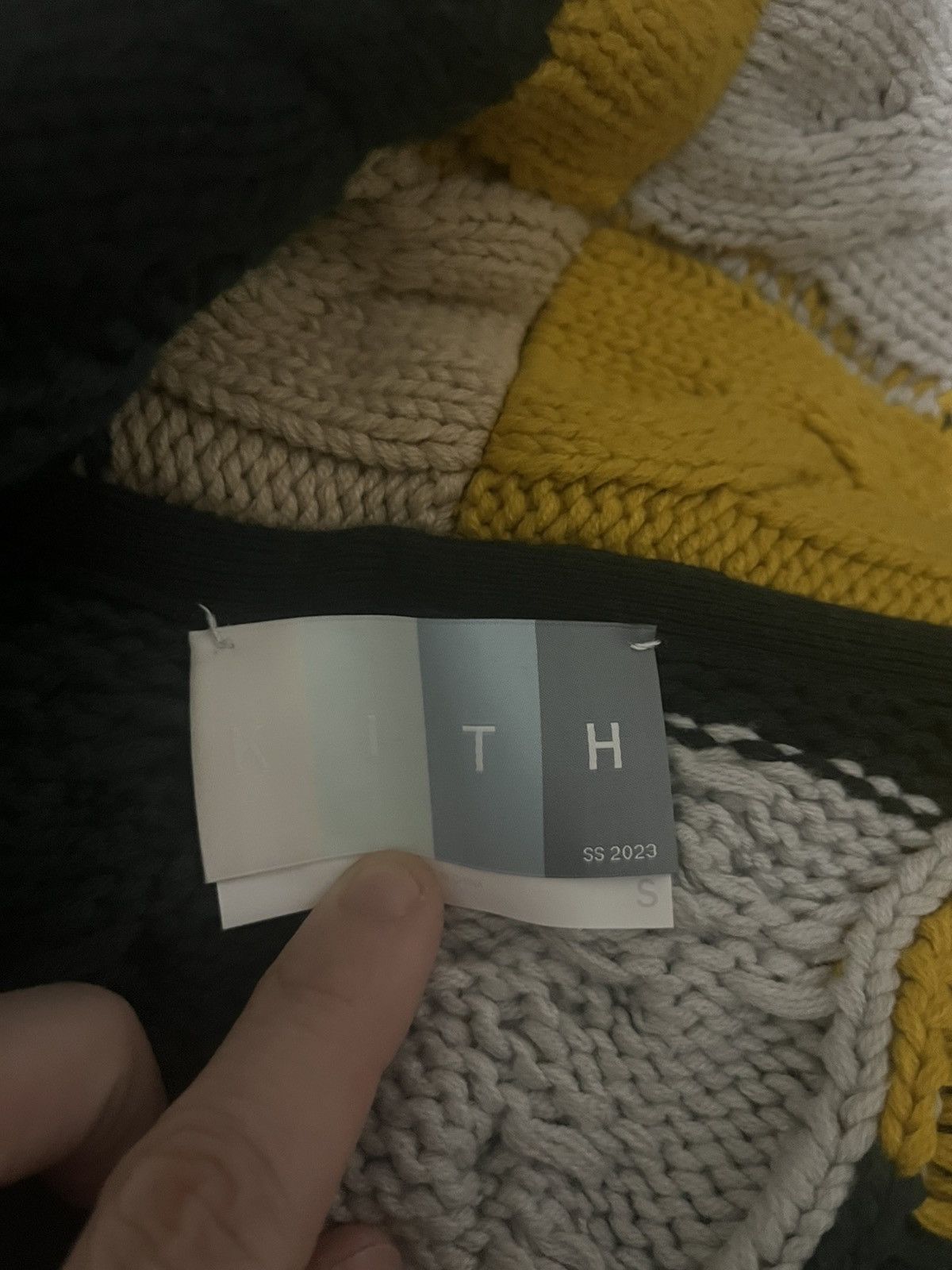 Kith Kith Patchwork cardigan green/yellow Size US S / EU 44-46 / 1 - 2 Thumbnail