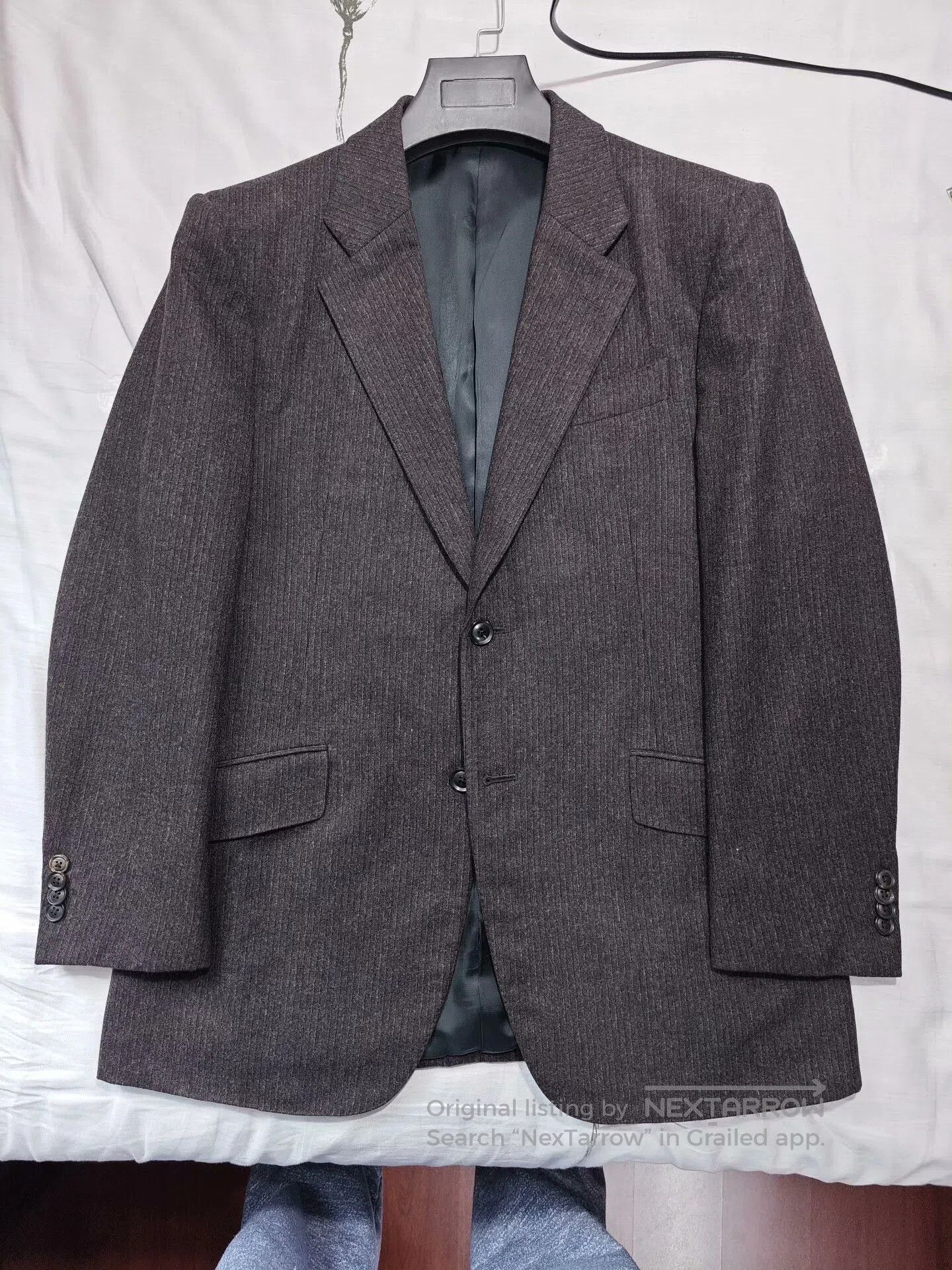 Luciano Barbera Italian Wool Linen Blend Suit Jacket. Size US M / EU 48-50 / 2 - 5 Thumbnail