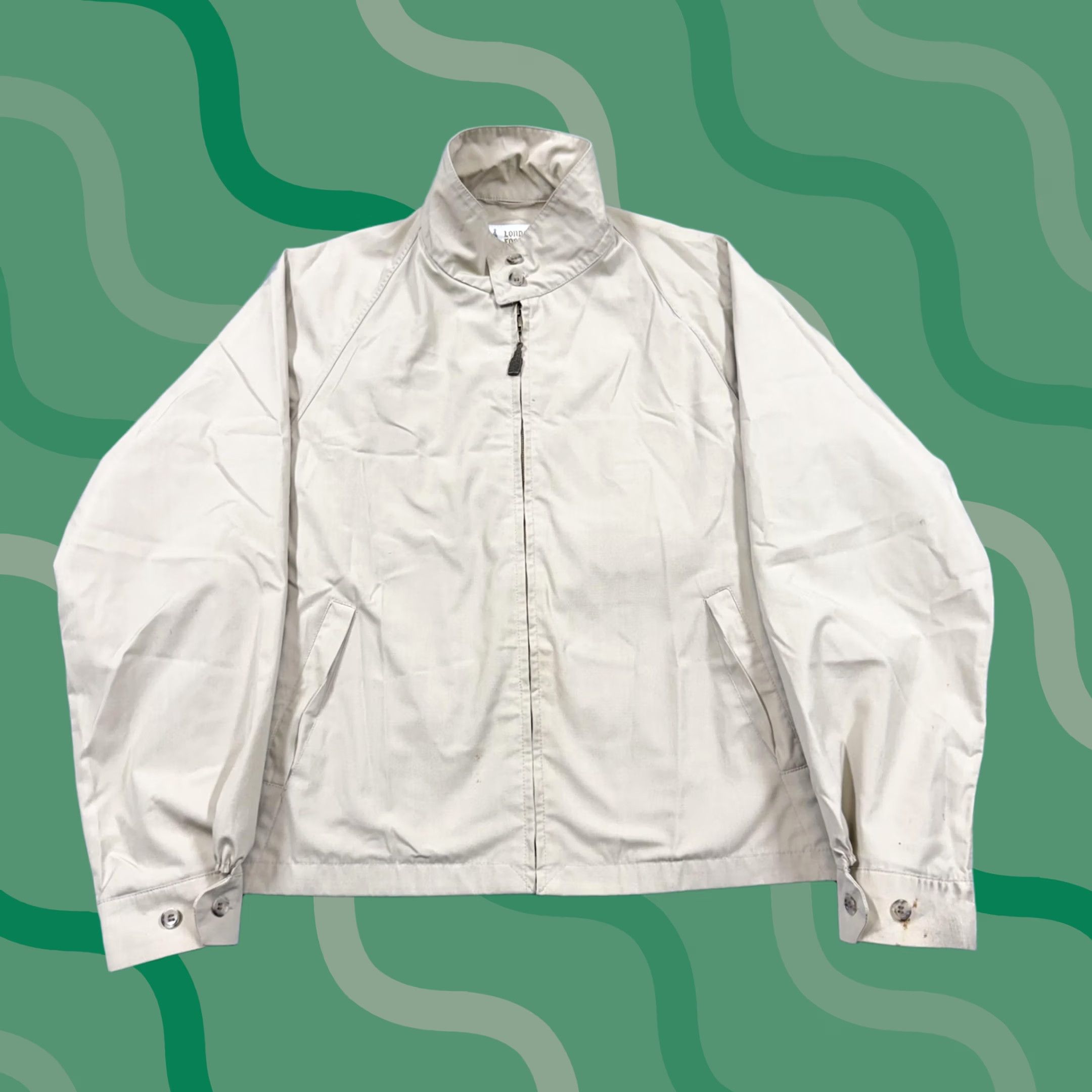 London Fog Vintage London Fog Jacket Mens 44 Beige Windbreaker Full Zip USA Elastic Hem Shirt? Size US S / EU 44-46 / 1 - 1 Thumbnail
