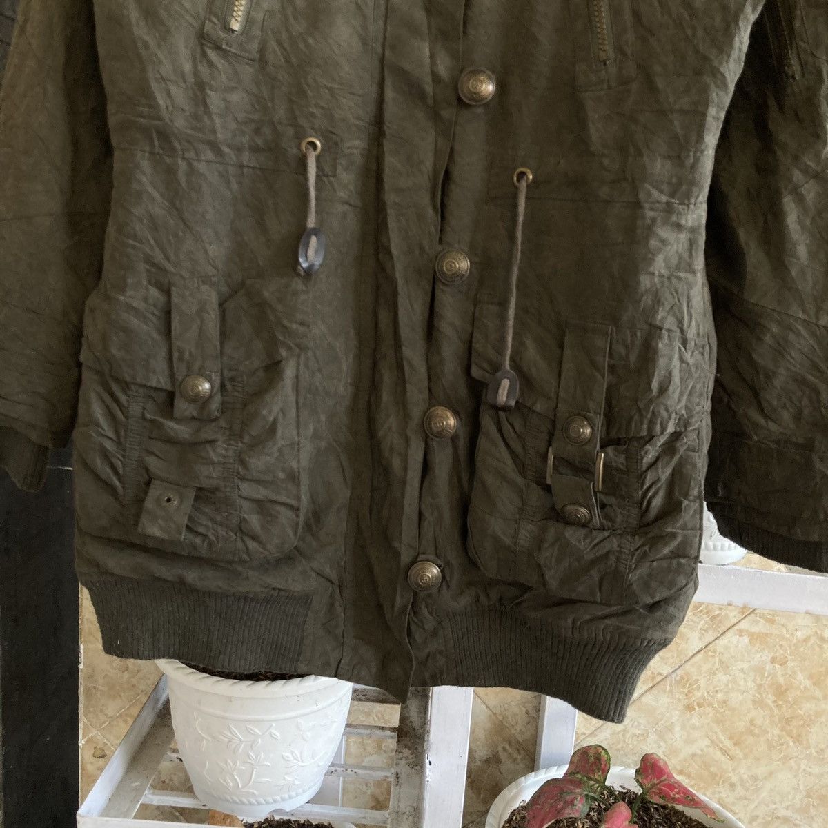 If Six Was Nine C’ESTBIEN! VOUS Vtg Bondage Bono Fur Apocalypse Cargo Jacket Size US M / EU 48-50 / 2 - 6 Thumbnail