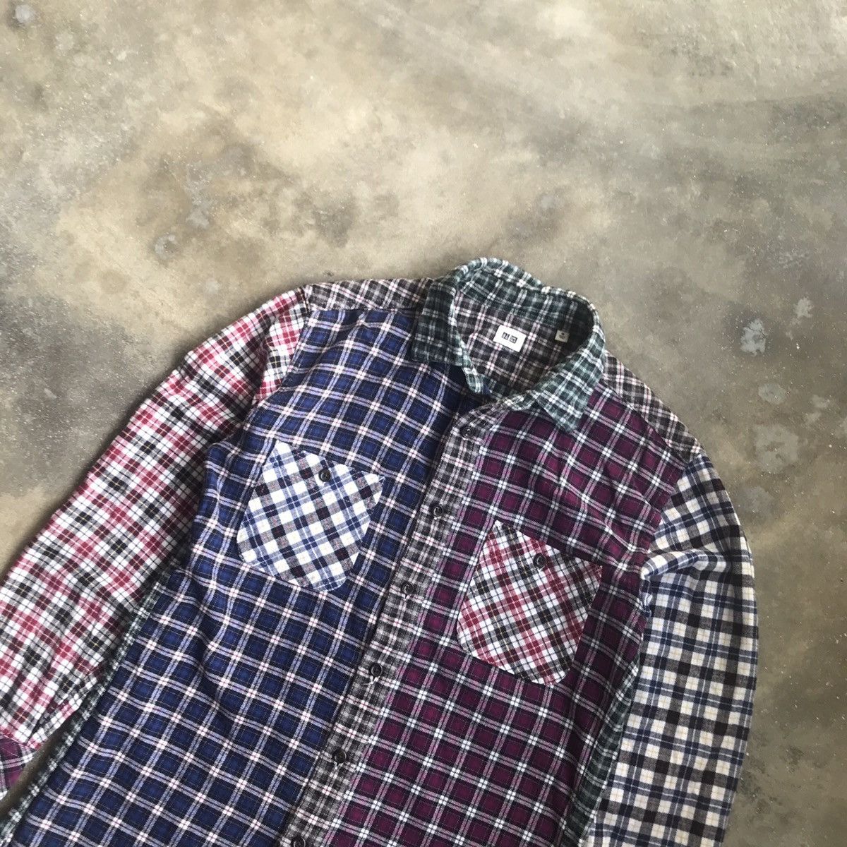 Japanese Brand × Uniqlo Uniqlo Patchwork Shirt Size US M / EU 48-50 / 2 - 1 Thumbnail
