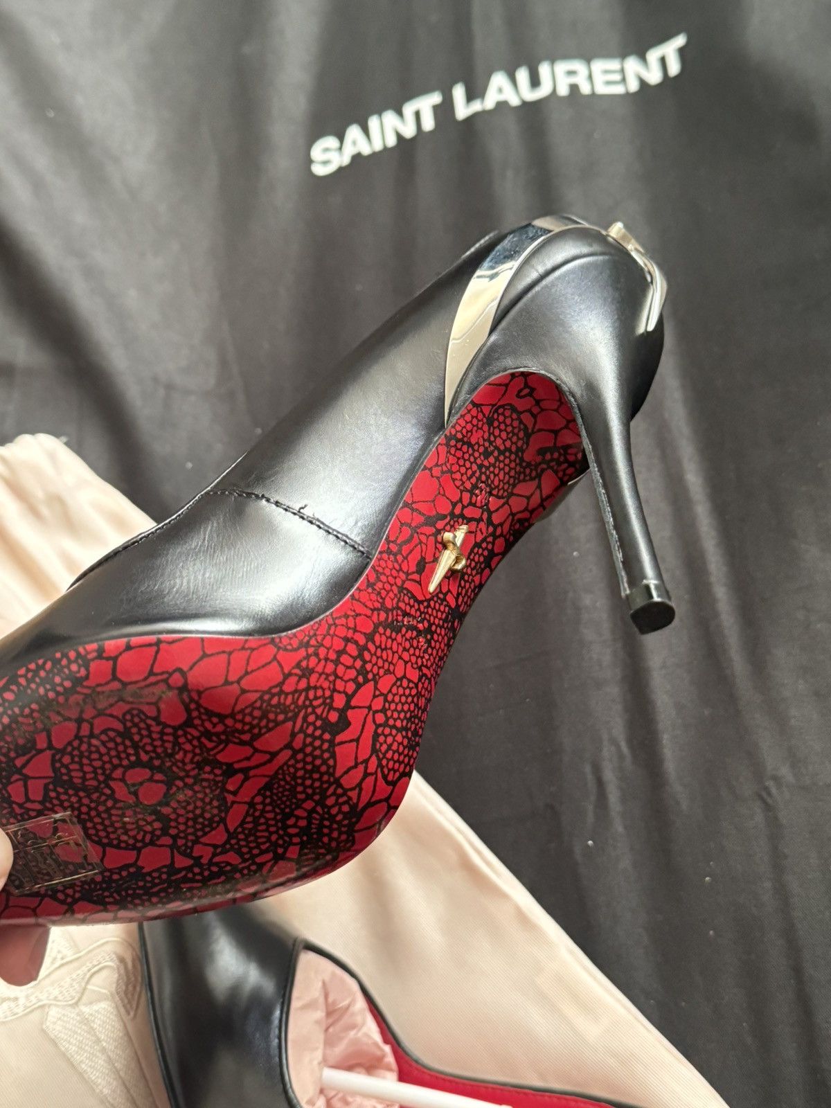 Paciotti Cesare Paciotti Dagger Heels Size US 7 / IT 37 - 8 Thumbnail