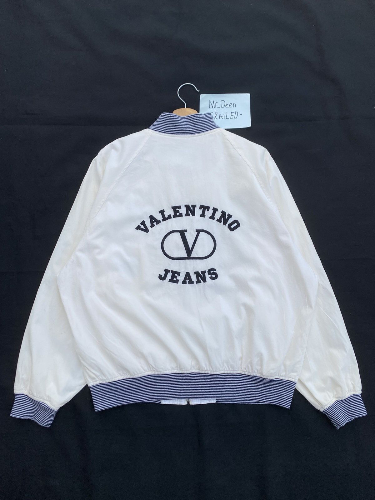 Valentino Rare Vintage Valentino Jeans Big Logo Cotton Jacket Size US M / EU 48-50 / 2 - 2 Thumbnail