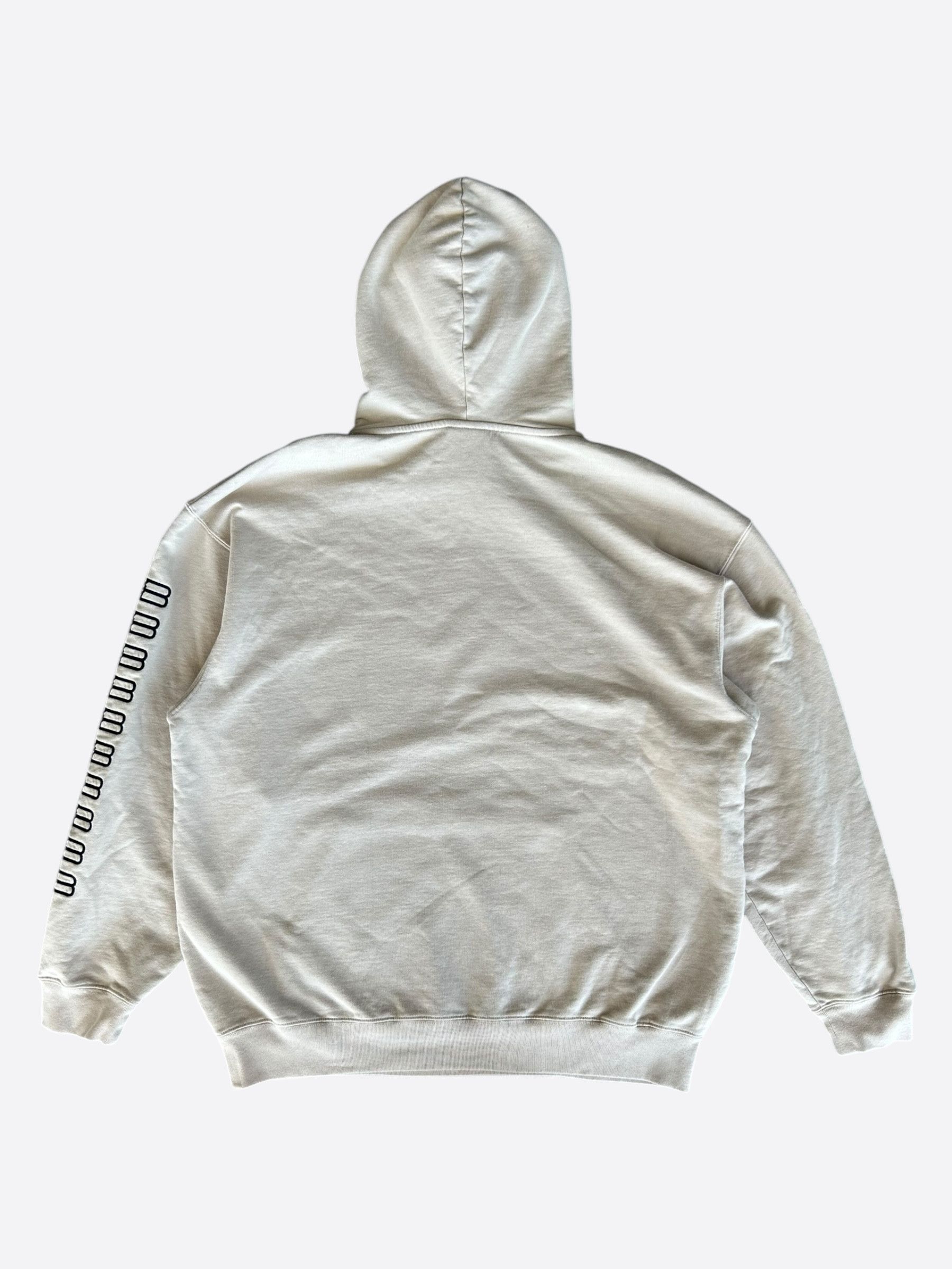 Balenciaga Balenciaga Beige & Black Embroidered BB Icon Logos Hoodie Size US XS / EU 42 / 0 - 2 Thumbnail