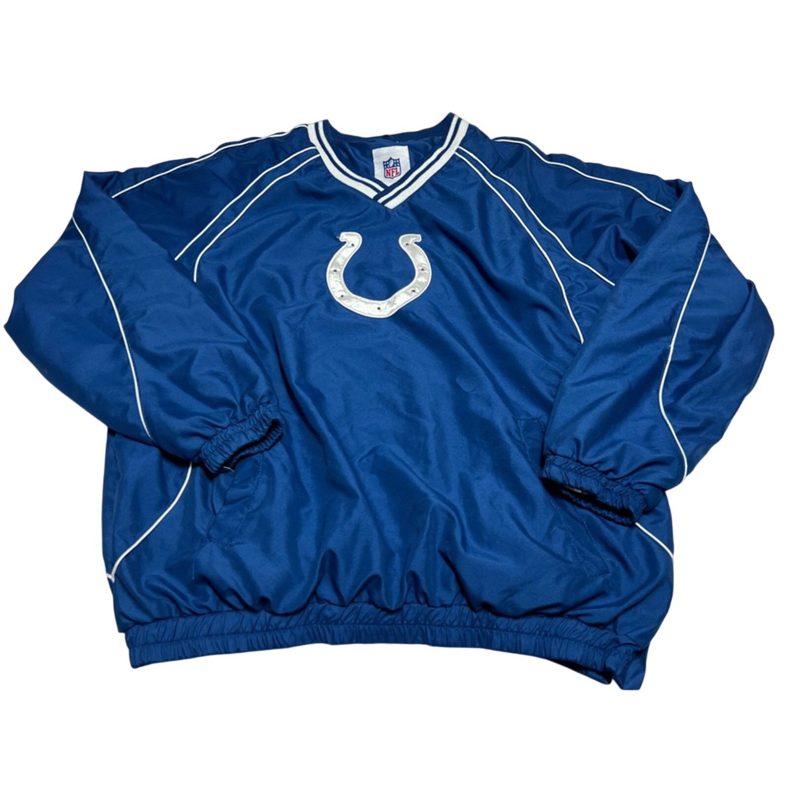 NFL Indianapolis Colts Team Pullover Jacket Windbreaker XL CLEAN Size US XL / EU 56 / 4 - 1 Thumbnail