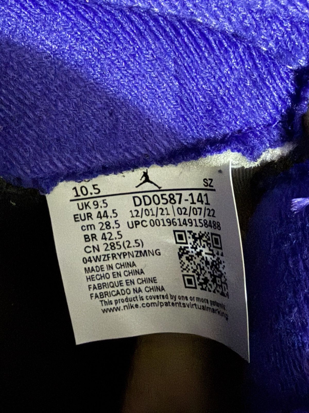 Jordan Brand Size 10.5 - Jordan 5 Retro Dark Concord (DD0587-141) Size US 10.5 / EU 43-44 - 6 Thumbnail