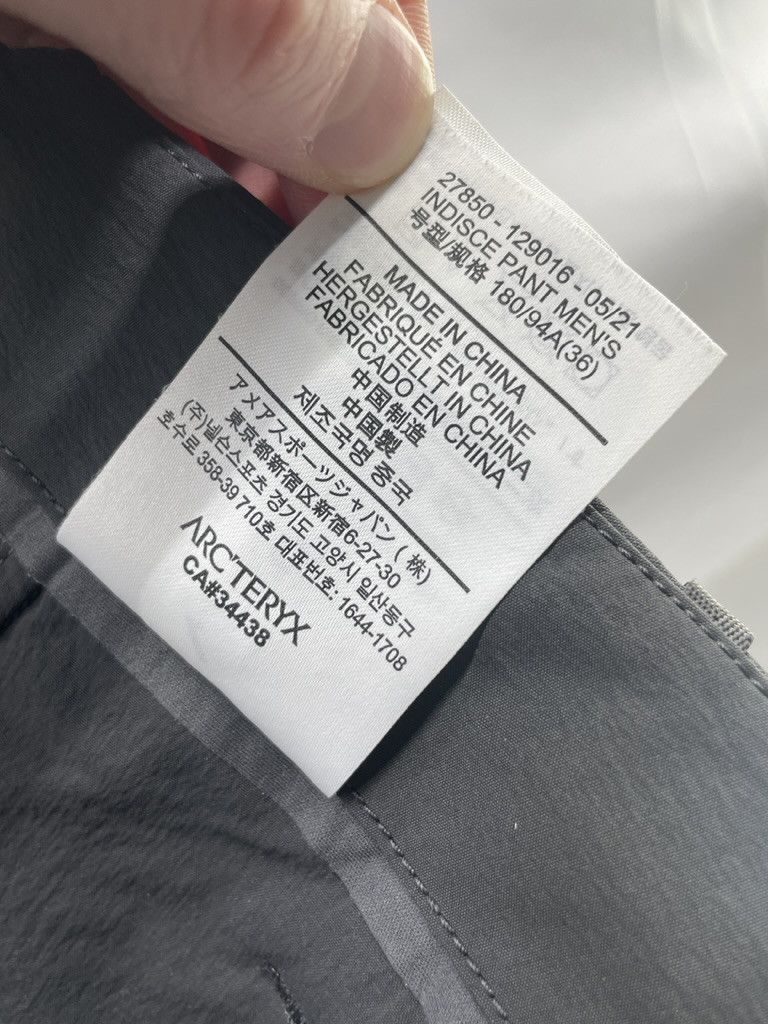 Veilance ARCTERYX VEILANCE Indisce Graphite Gray Nylon Pants Size US 36 / EU 52 - 22 Thumbnail