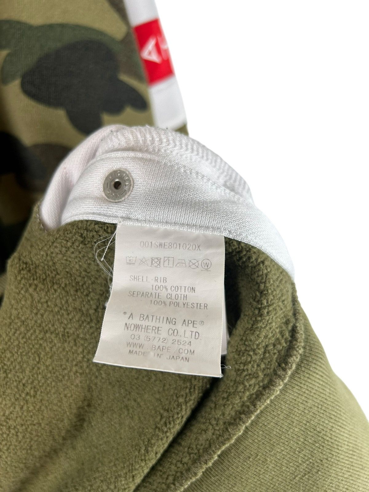Bape Bape 1st Cano Side Button Sweatshirt Size US XL / EU 56 / 4 - 6 Thumbnail