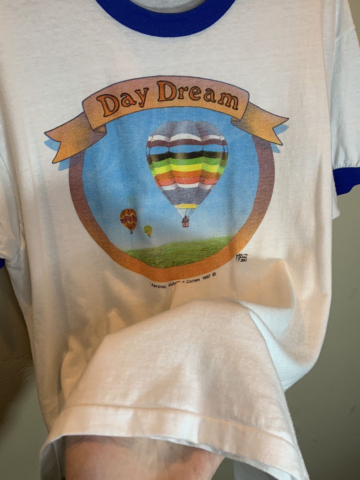 Vintage *RARE* Vintage 80’s Day Dream Hot Air Balloon Art T-Shirt XL Size US XL / EU 56 / 4 - 4 Thumbnail