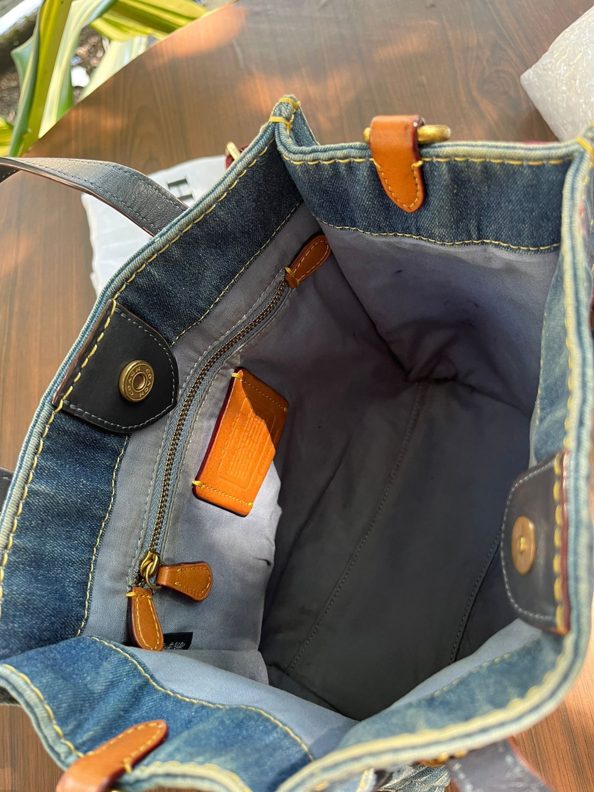 Coach Coach Denim Signature Field Tote Size ONE SIZE - 8 Thumbnail