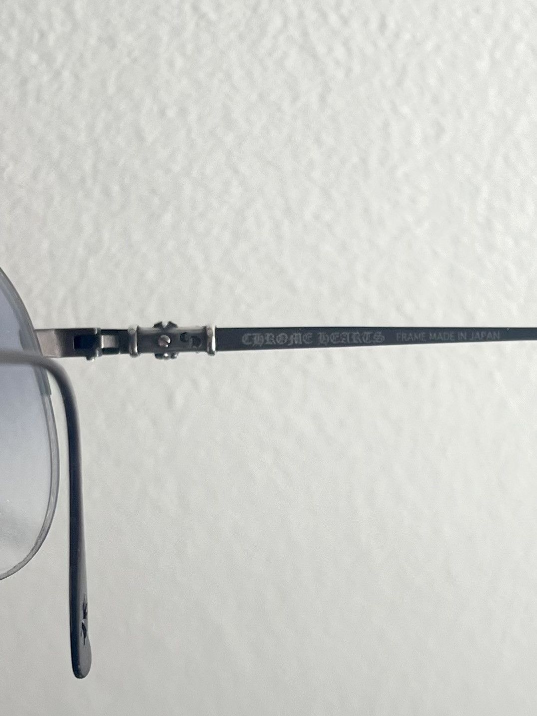 Chrome Hearts Chrome Hearts “STAINS” Sunglasses Gunmetal Frame Blue Lens Size ONE SIZE - 7 Thumbnail