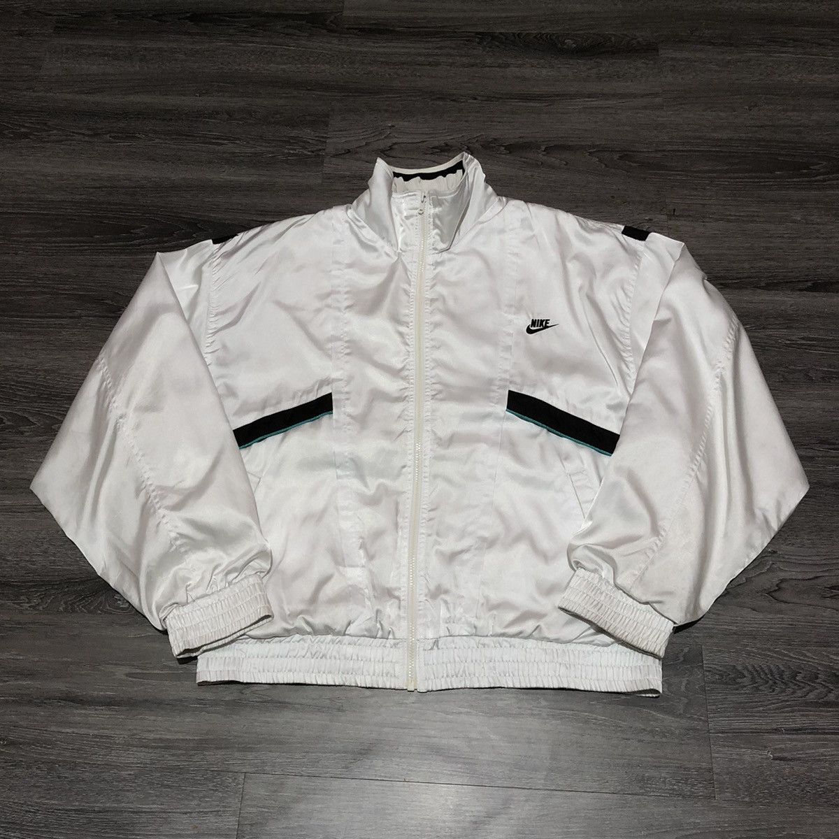Nike × Vintage vintage NIKE signature satin jacket Size US L / EU 52-54 / 3 - 2 Thumbnail