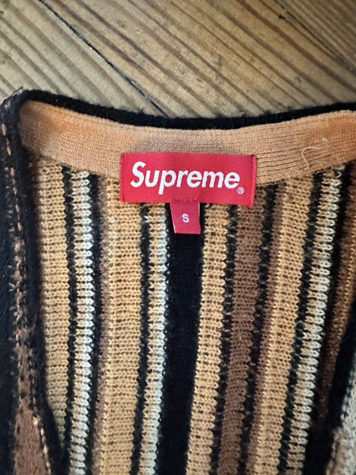 Supreme Supreme Striped Sweater Vest Size US S / EU 44-46 / 1 - 3 Thumbnail