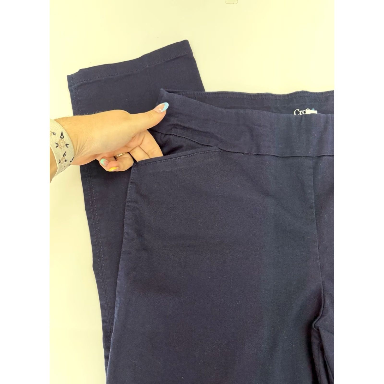 Croft & Barrow Croft & Barrow Womens Dress Pants Size 18 Reg Blue Effortless Stretch Pant Dress Pants Clothes Casual Workwear 90s Women Size 40" / US 18 - 2 Thumbnail
