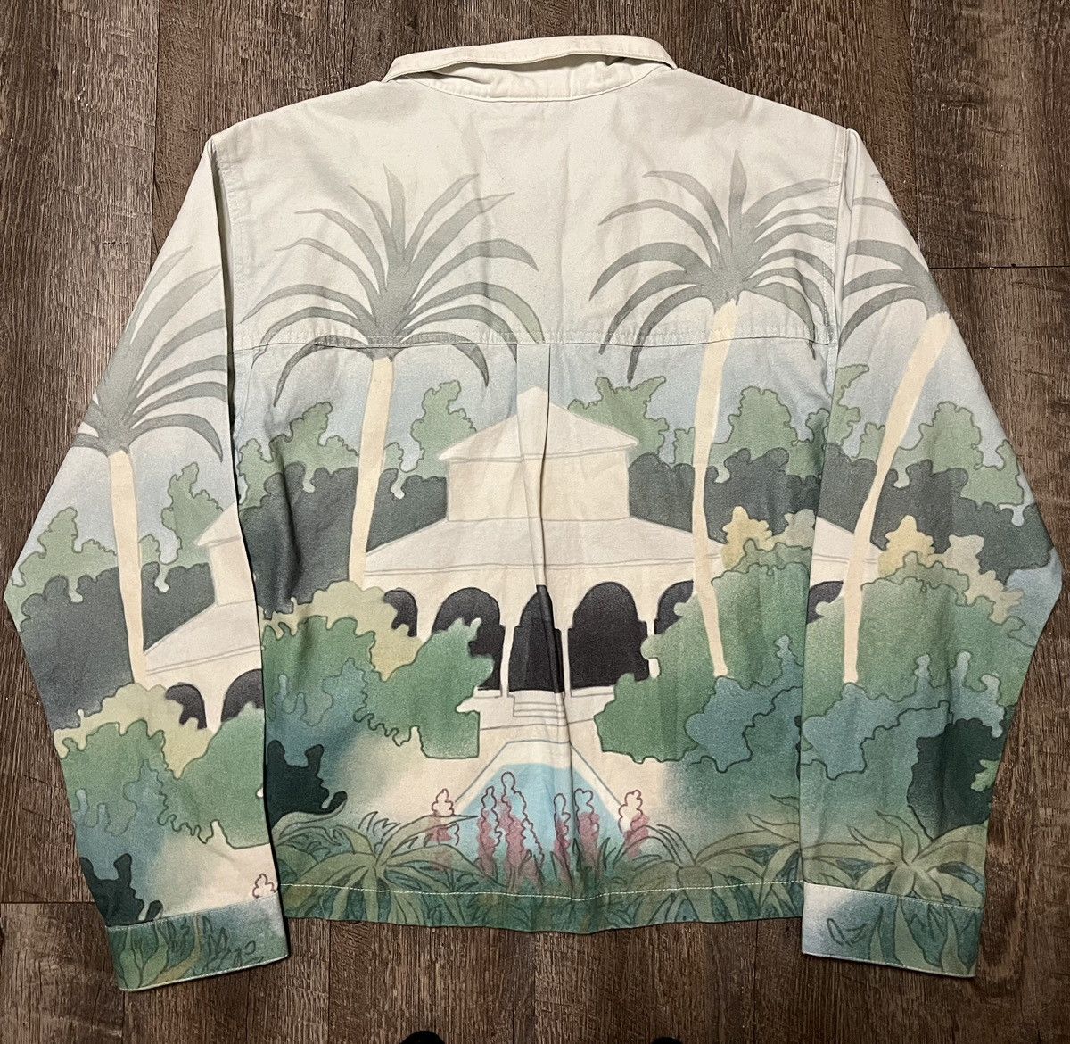 Van Vans Europe Exclusive Paradise Island Denim Jacket Size US M / EU 48-50 / 2 - 3 Thumbnail