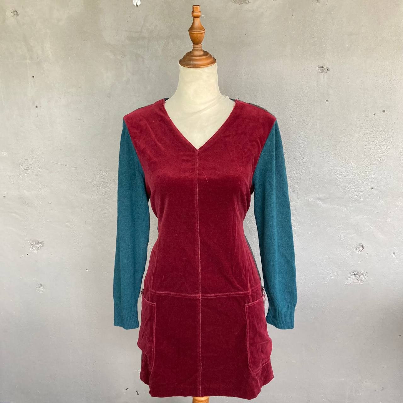 Undercover A/W12 “Psycho Color” Velour Tunic Dress Size M / US 6-8 / IT 42-44 - 2 Thumbnail