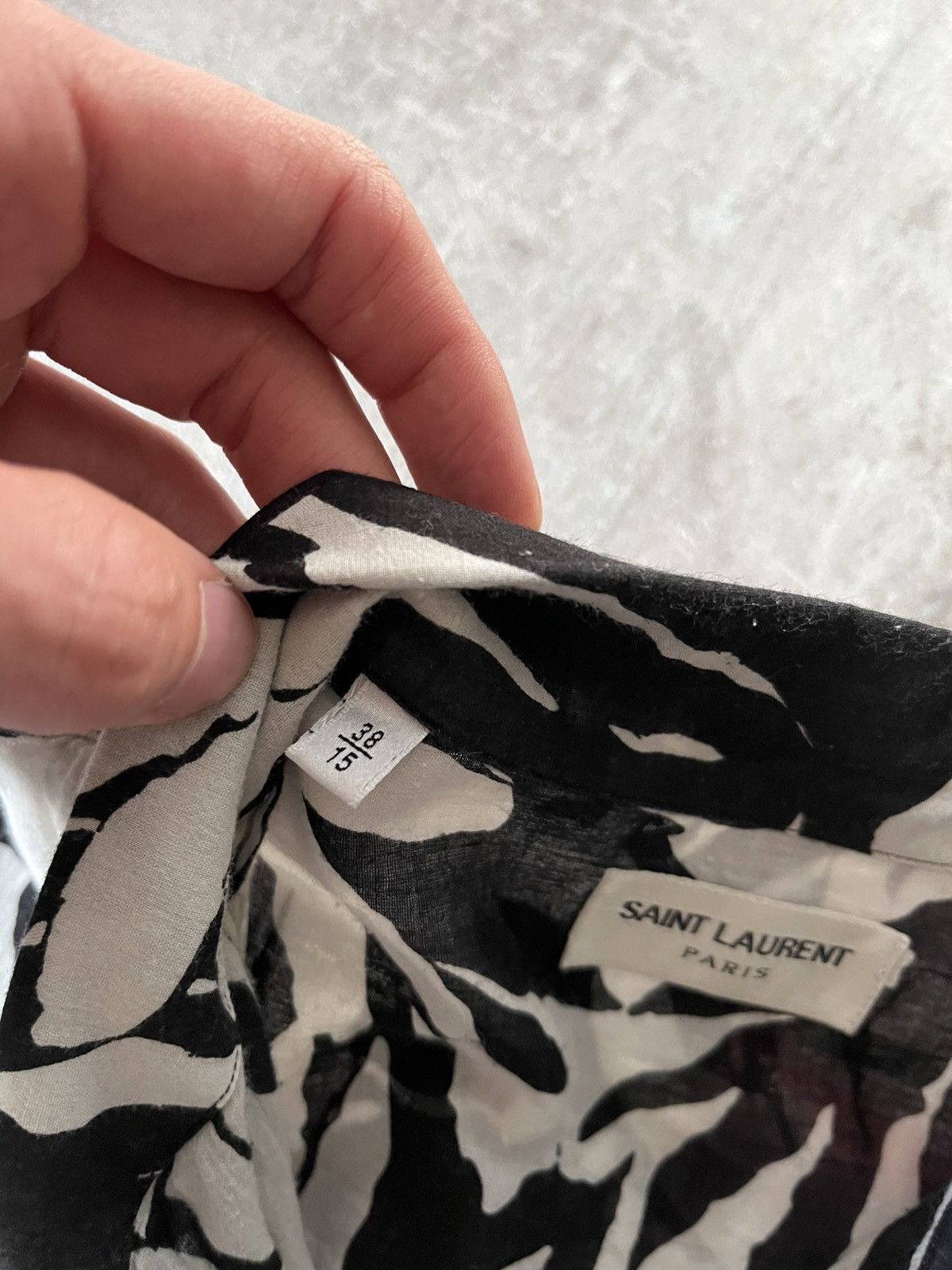 Saint Laurent Paris Saint Laurent hawaiian coconut tree short sleeve S/S 16 Size US M / EU 48-50 / 2 - 13 Thumbnail