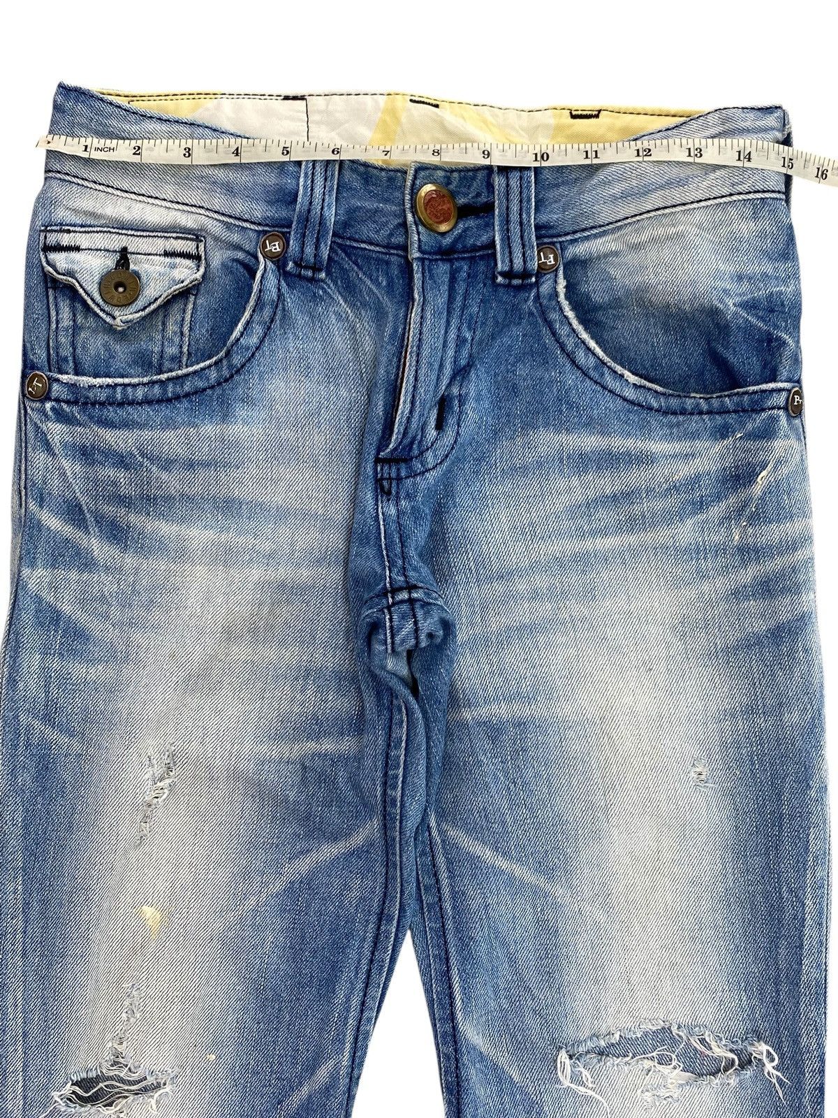 Edwin Edwin Faded Wash Distressed Style Bootcut Jeans Size US 30 / EU 46 - 9 Thumbnail