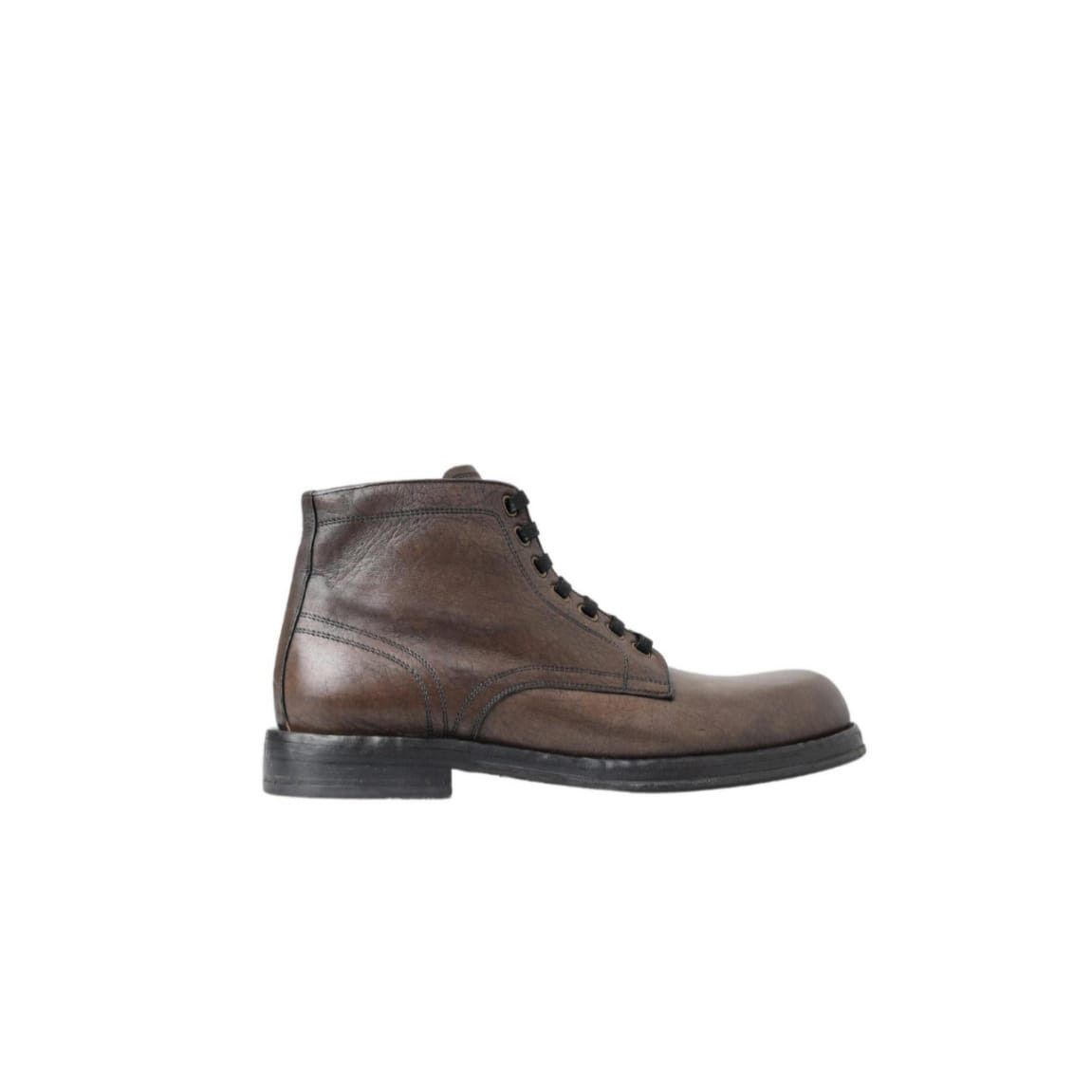 Dolce & Gabbana o1y0125 Leather Ankle Boots in Dark Brown Size US 6 / EU 39 - 1 Thumbnail