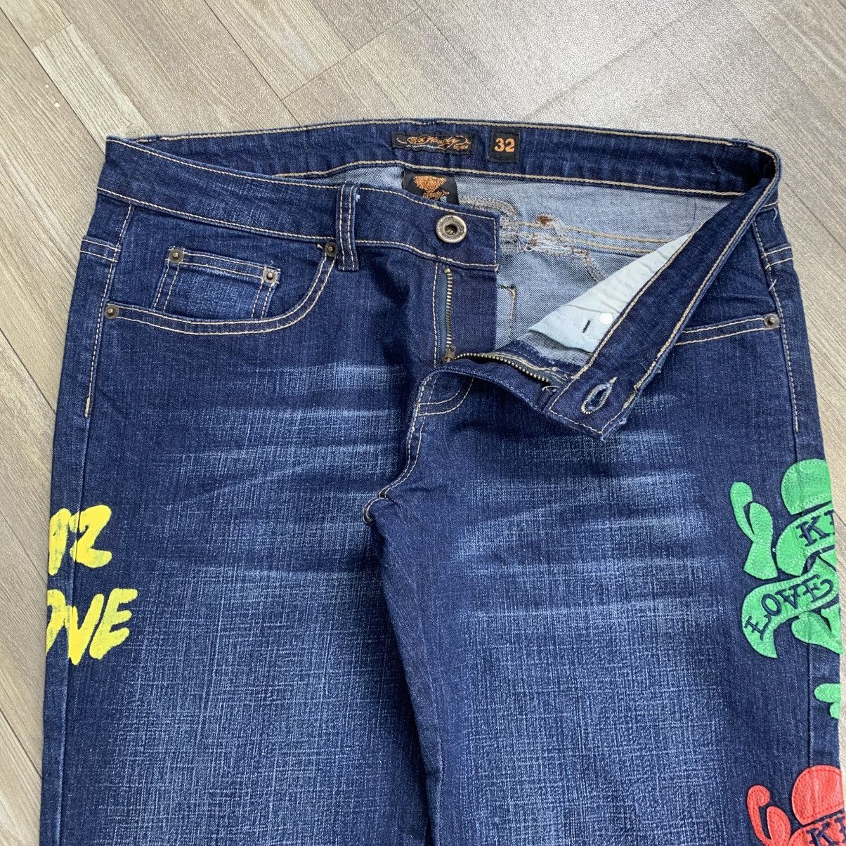Ed Hardy 2000’s Ed Hardy Christian Audiger Denim Pants Size US 32 / EU 48 - 10 Thumbnail