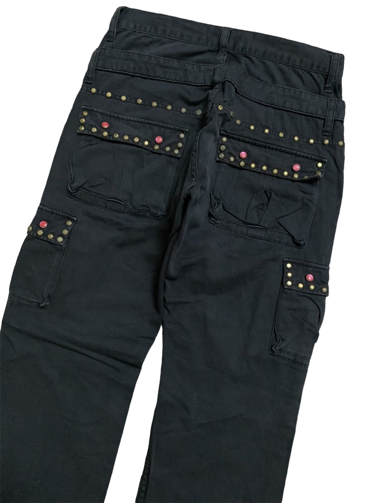 Hysteric Glamour Vtg Japanese Wild Khakis Studs Double Waist Cargo Pant Size US 28 / EU 44 - 4 Thumbnail