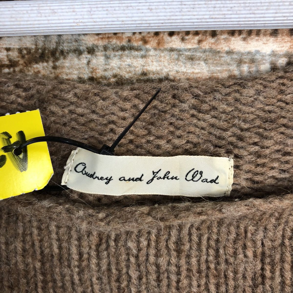 Homespun Knitwear × Japanese Brand Cloudney And John Wad wool Brown Knitwear #A2215 Size L / US 10 / IT 46 - 10 Thumbnail