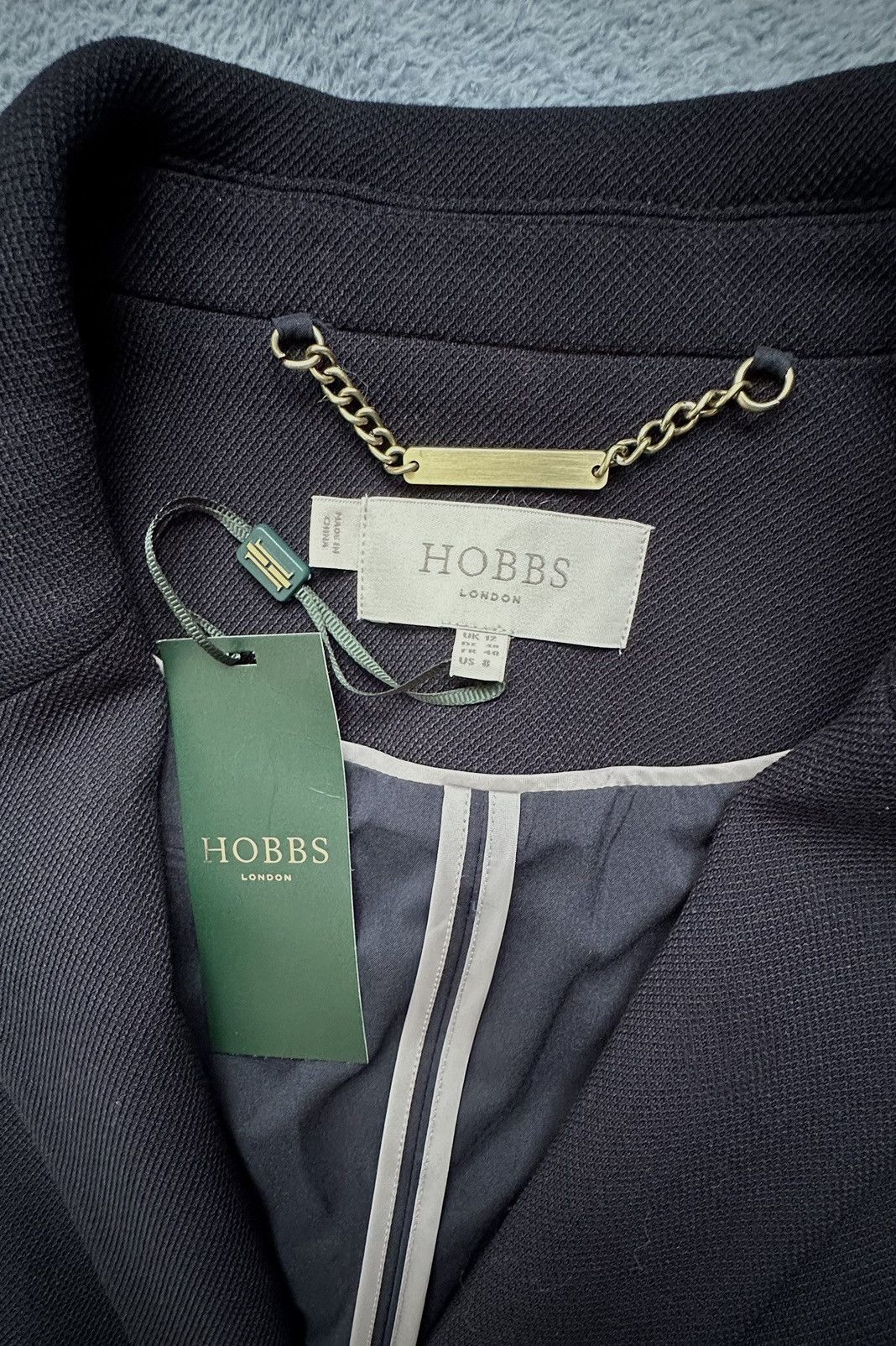 Hobbs London HOBBS London Gabi Jacket Navy | New with Tags Size M / US 6-8 / IT 42-44 - 2 Thumbnail