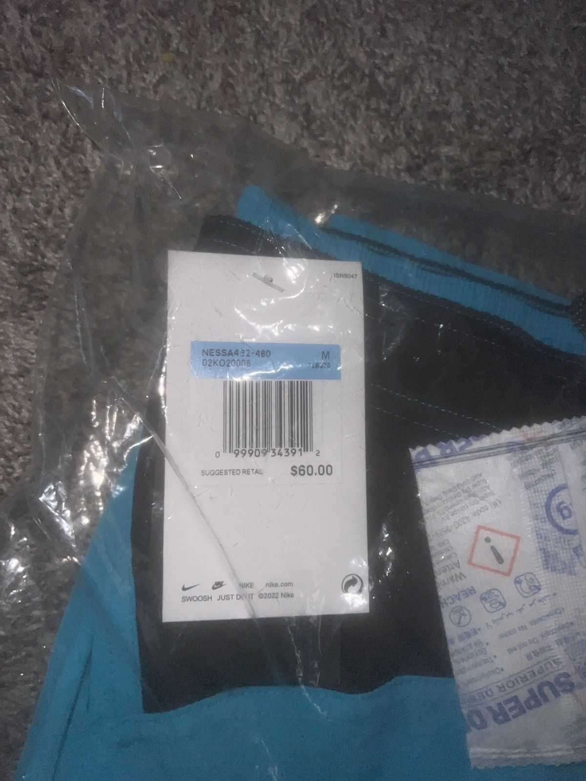 Nike Nike Swim Blue Lightning Swim Trunks Size US 32 / EU 48 - 4 Thumbnail