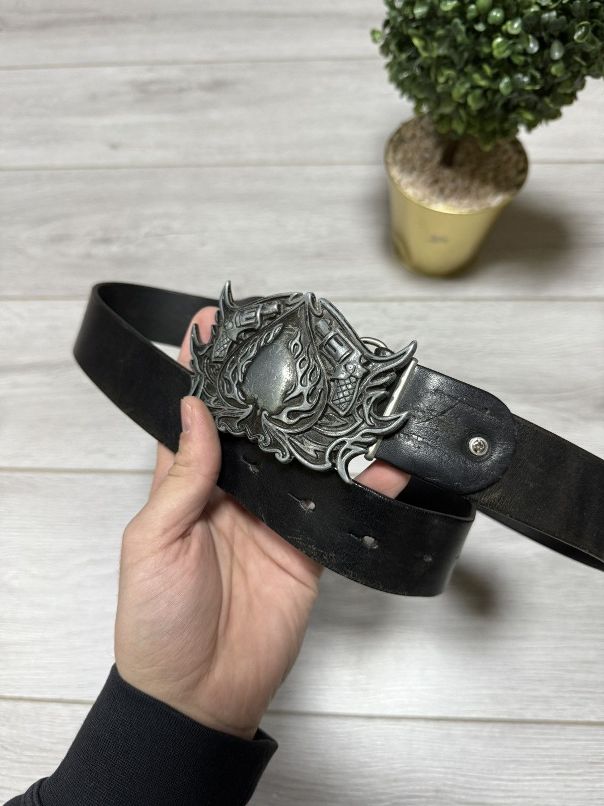 Other Leather belt ♠️ spade Revolvers vintage Size ONE SIZE - 2 Thumbnail