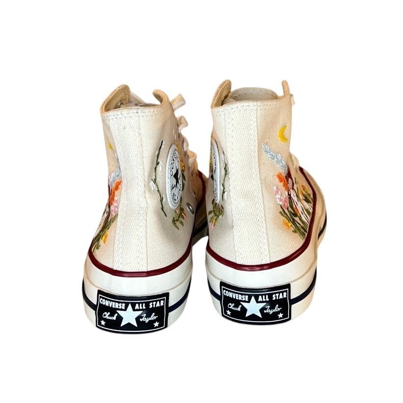 Converse Converse Chuck Taylor Mushroom Floral High Tops Cream 36 Size US 5.5 / IT 35.5 - 3 Thumbnail
