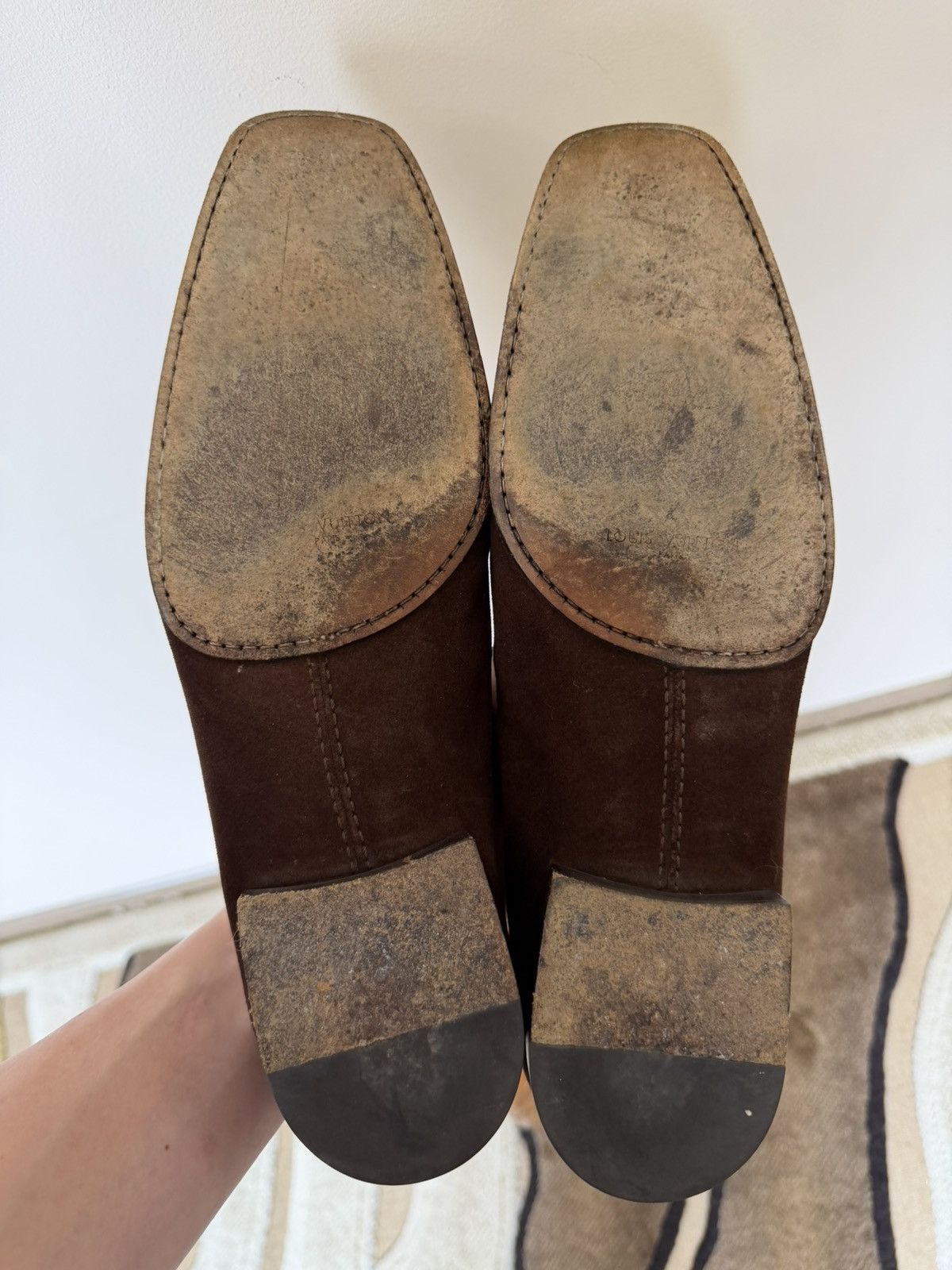 Louis Vuitton Vintage Louis Vuitton Suede Loafers Luxury Size US 10 / EU 43 - 7 Thumbnail