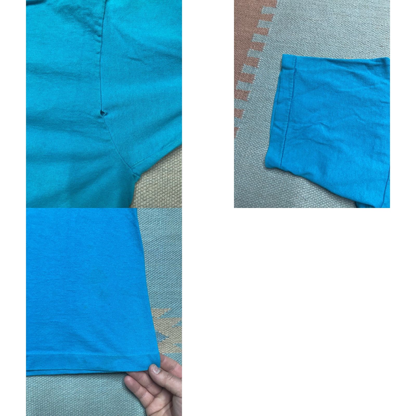 Vintage VINTAGE 90s graphic T-Shirt Hero XL Blue Men, Single Stitch, Deal with it either hero or a zero, 23" Pit to Pit, 29" Length Size US XL / EU 56 / 4 - 8 Thumbnail