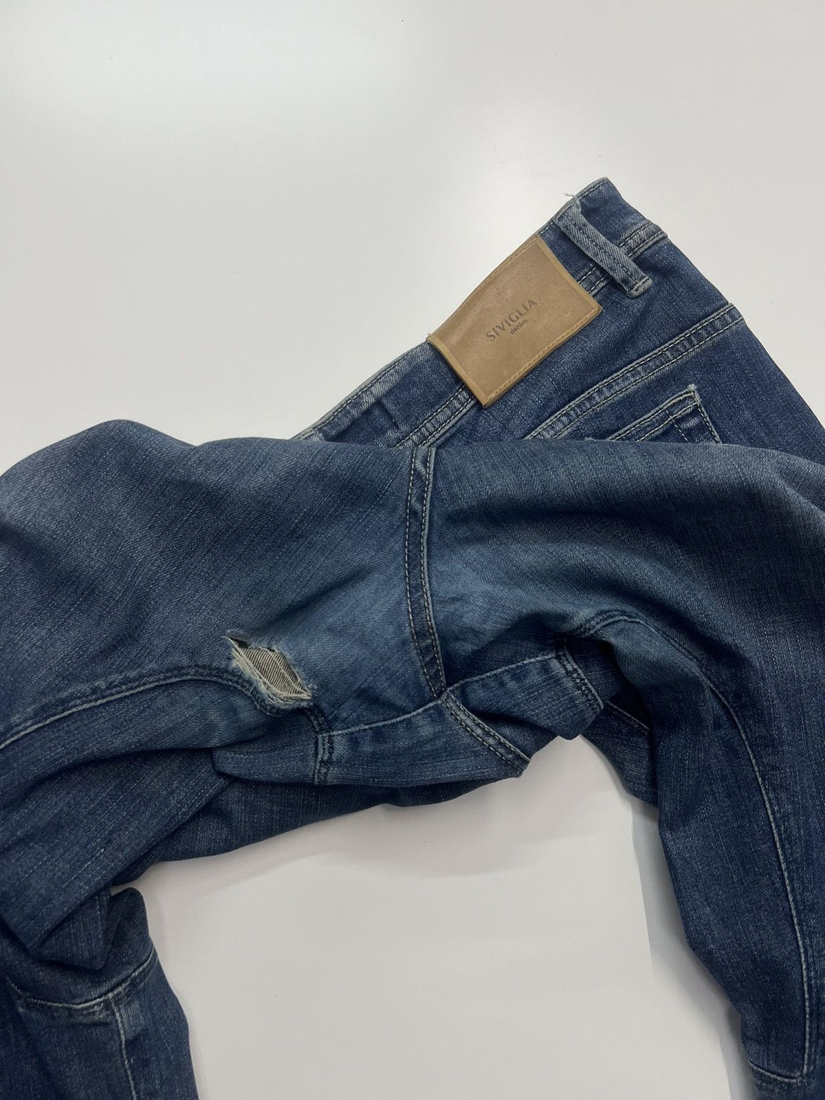 Siviglia Siviglia Denim Jeans Distress Made In Italy Size 34" Size US 34 / EU 50 - 9 Thumbnail