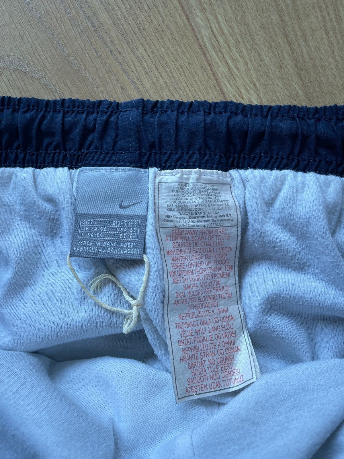 Nike × Vintage Vintage Y2K Nike Navy Blue Trackpants Size US 36 / EU 52 - 3 Thumbnail