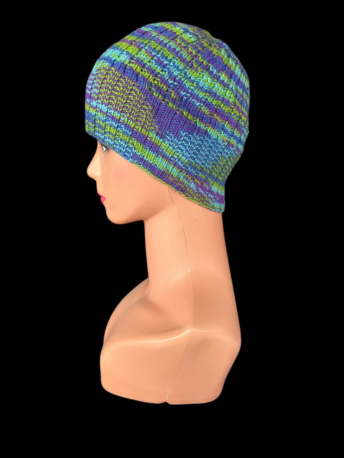 Japanese Brand × Kapital × Vintage Crochet Knitted Handmade Beanie Hats ☠️☠️ Size ONE SIZE - 5 Thumbnail