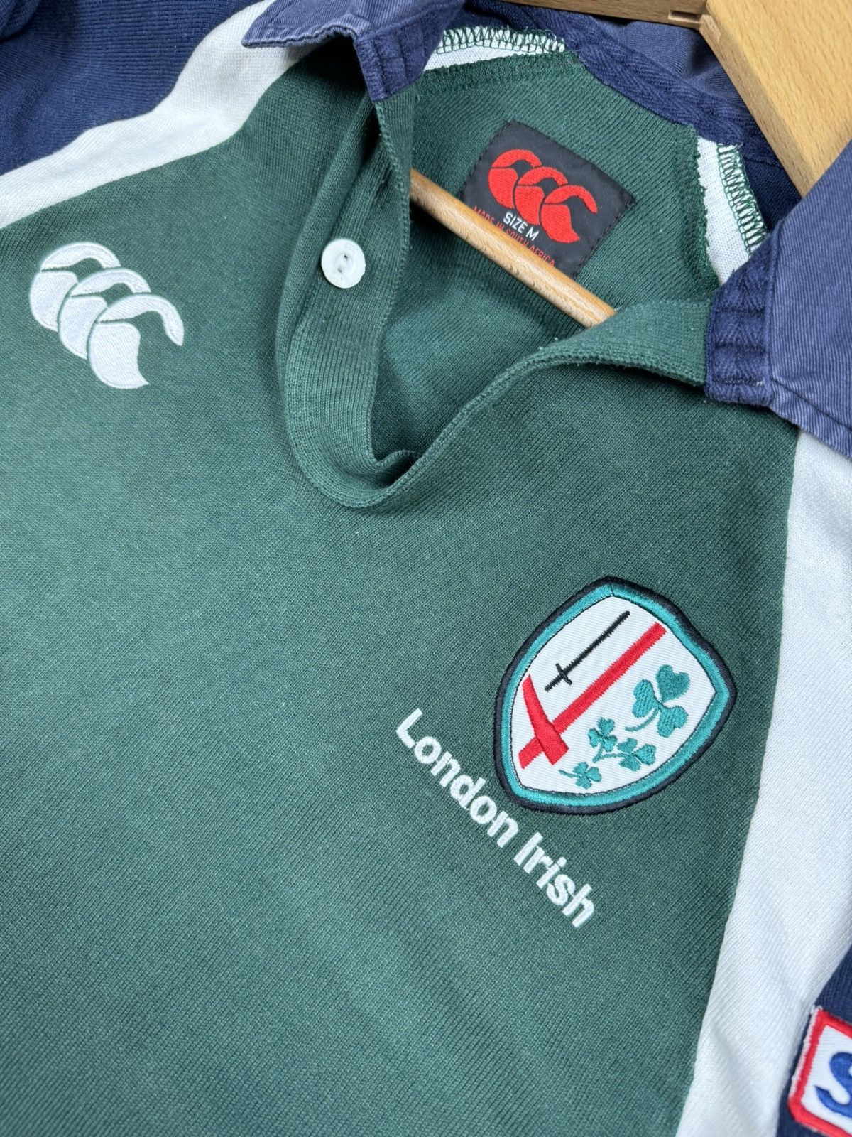 Canterbury of New Zealand × Vintage Vintage 2003 London Irish Union CanterburyRugby Jersey Size US M / EU 48-50 / 2 - 6 Thumbnail