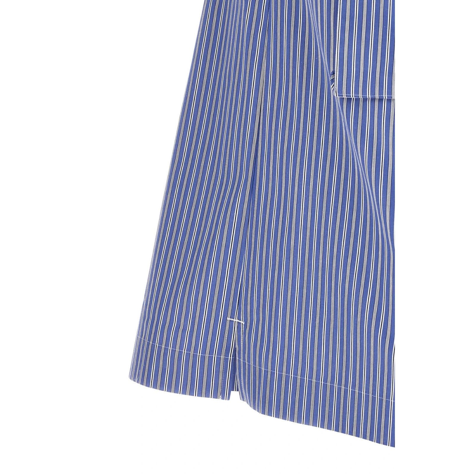 SACAI Blue Striped Cotton Poplin Shirt New & Authentic (Men'