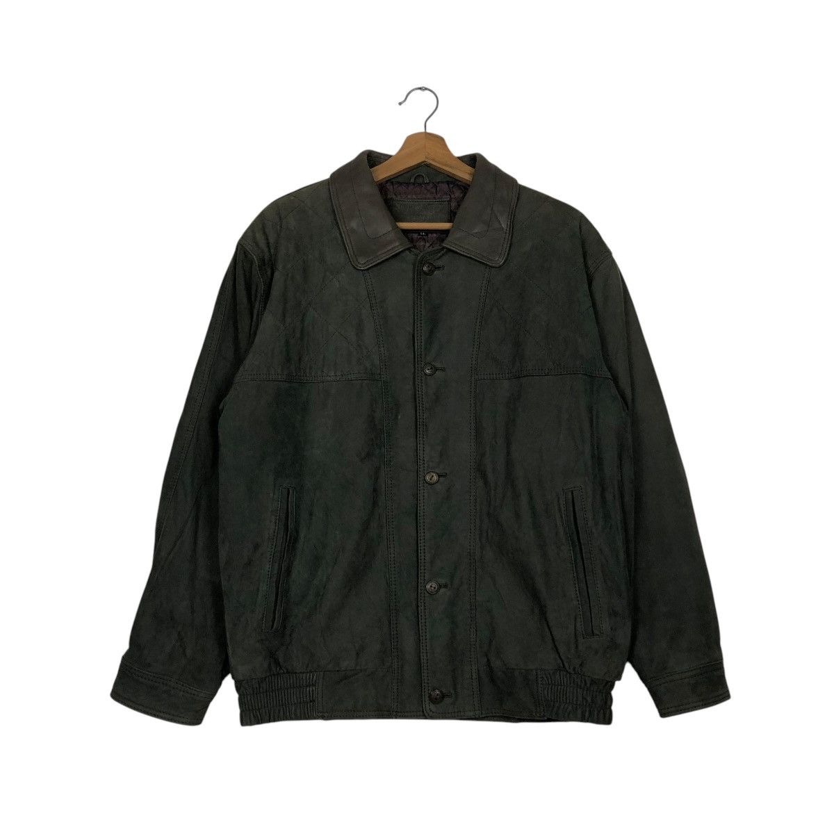 Japanese Brand 🔥VINTAGE GENUINE LEATHER JACKET STRATH ISSEY MIYAKE Size US L / EU 52-54 / 3 - 4 Thumbnail