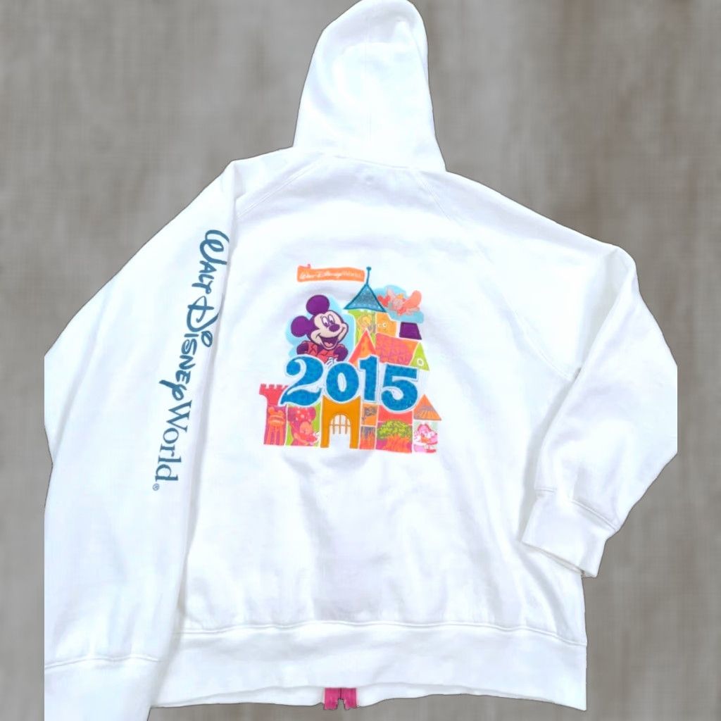 Disney Disney Hoodie Women 2XL Sweatshirt Jacket Mickey World Disney Parks Authentic Logo Embroidered Casual All Seasons T-Shirt? Size XXL / US 16-18 / IT 52-54 - 1 Thumbnail