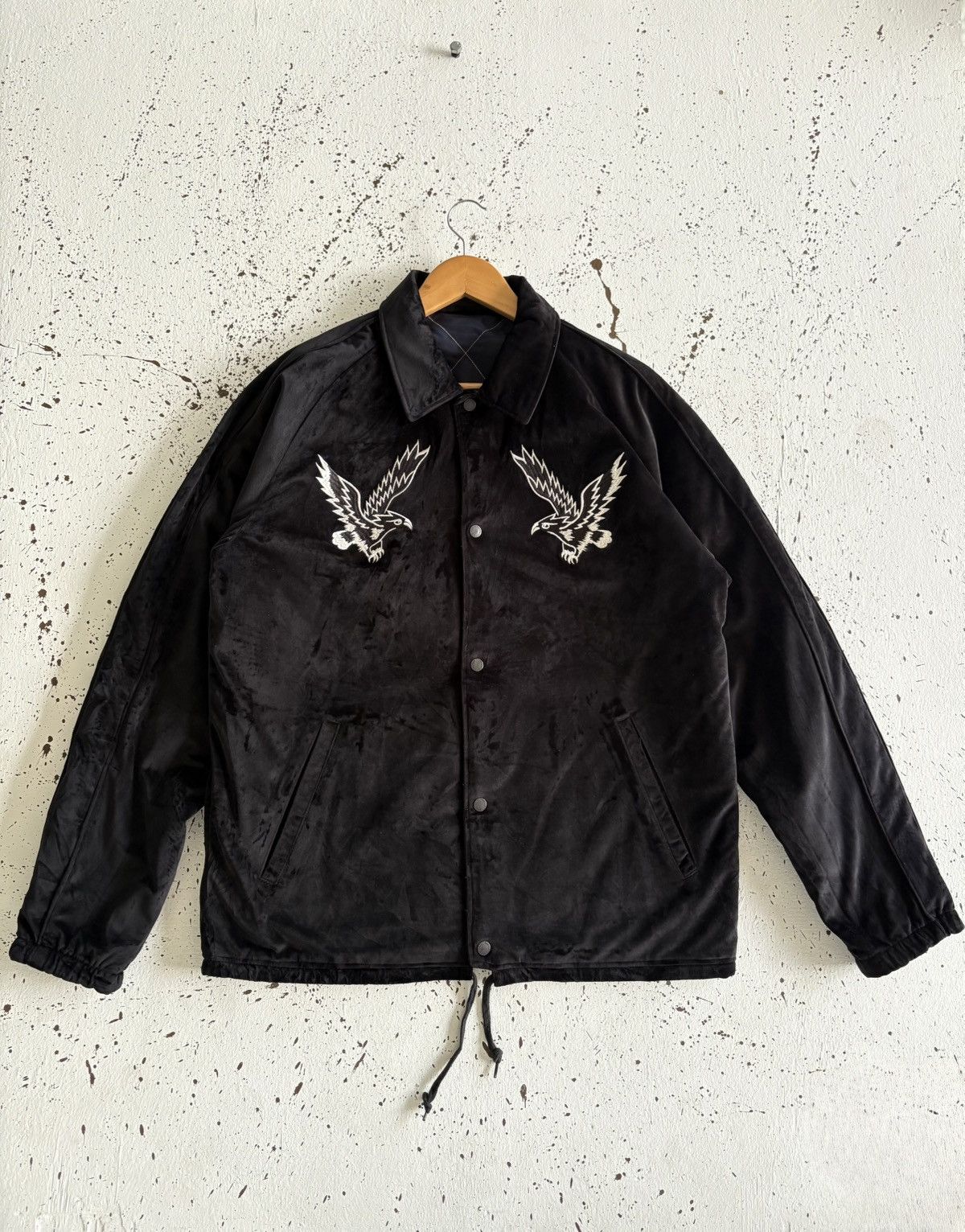 Levi's Levi's Reversible Light Velor Big Eagle Sukajan Coach Jacket Size US M / EU 48-50 / 2 - 5 Thumbnail