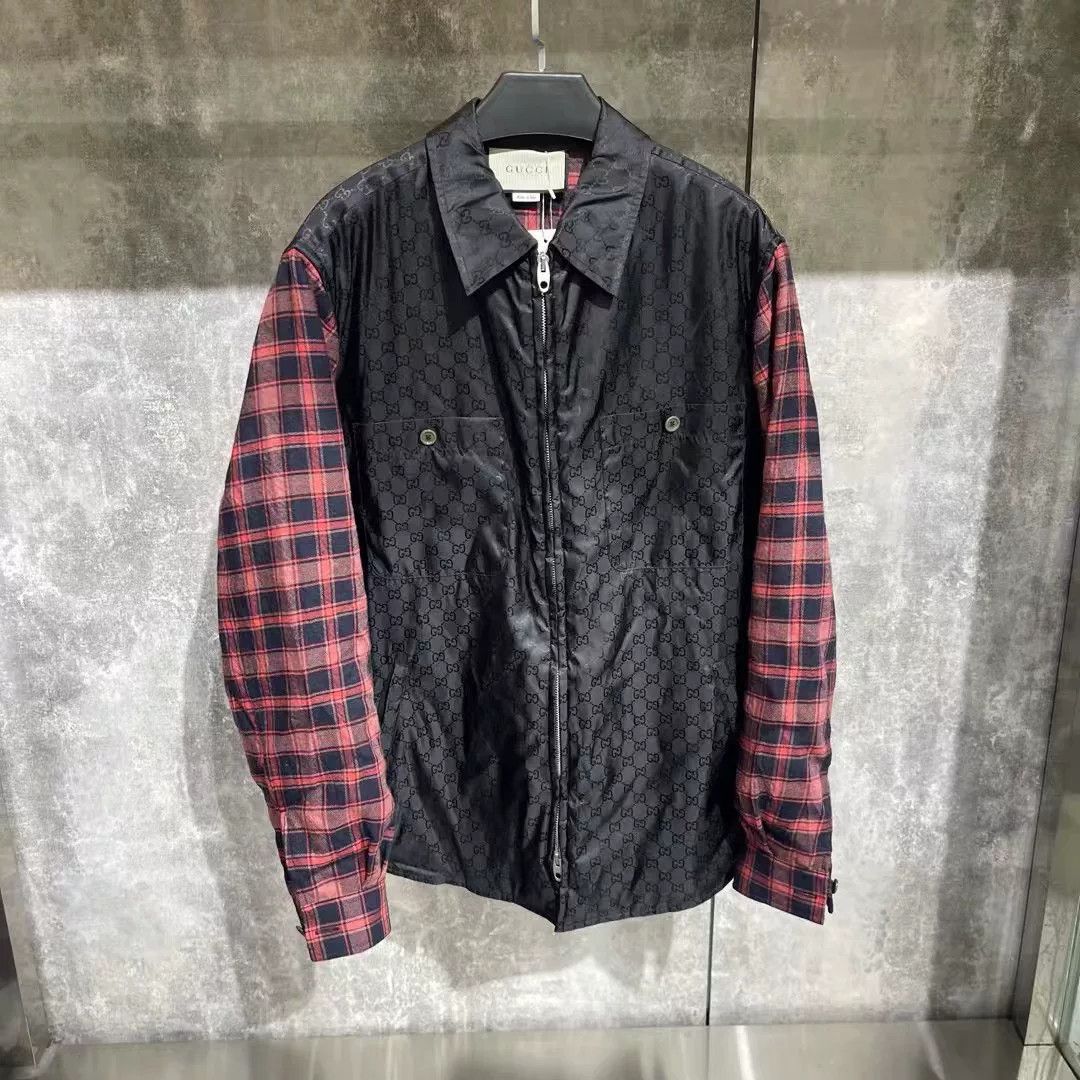 Gucci Gucci Patchwork Cotton Heavy Coat l Men Size US L / EU 52-54 / 3 - 1 Thumbnail