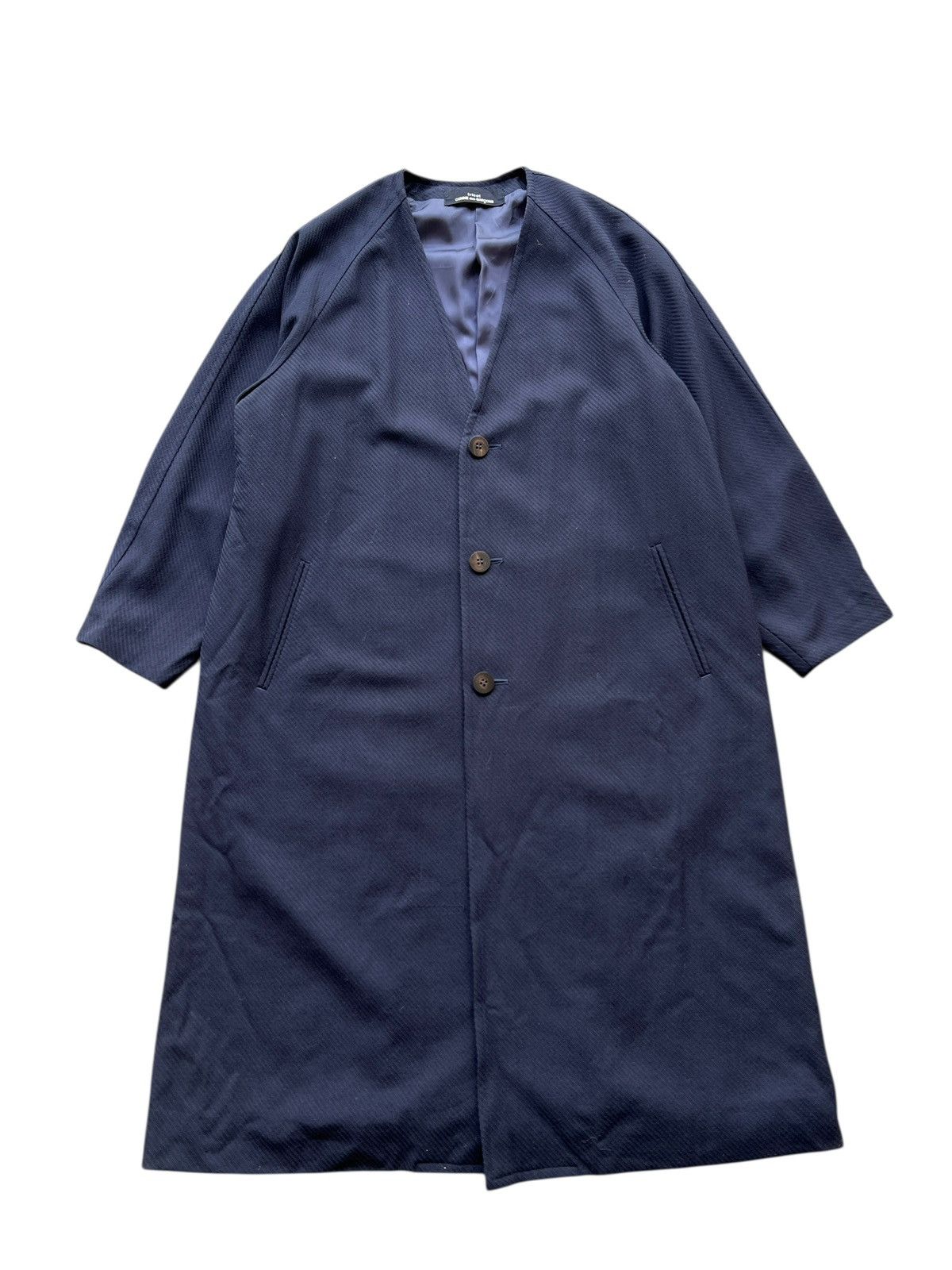 Comme des Garcons Vintage Tricot Comme Des Garcons Less Colar Coat Size US M / EU 48-50 / 2 - 12 Thumbnail