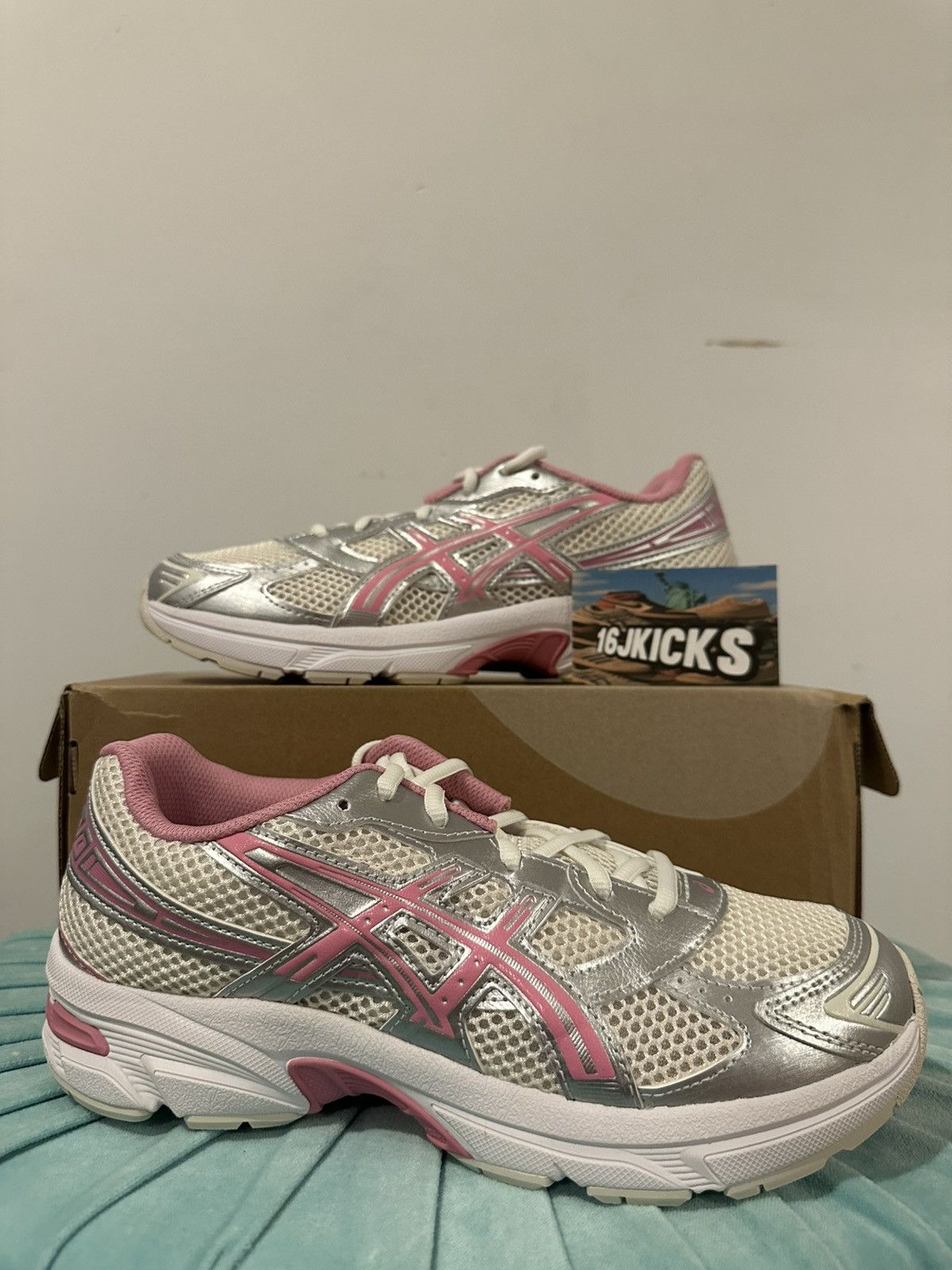 Asics asics gel 1130 Cream Sweet Pink Size US 7 / EU 40 - 1 Thumbnail