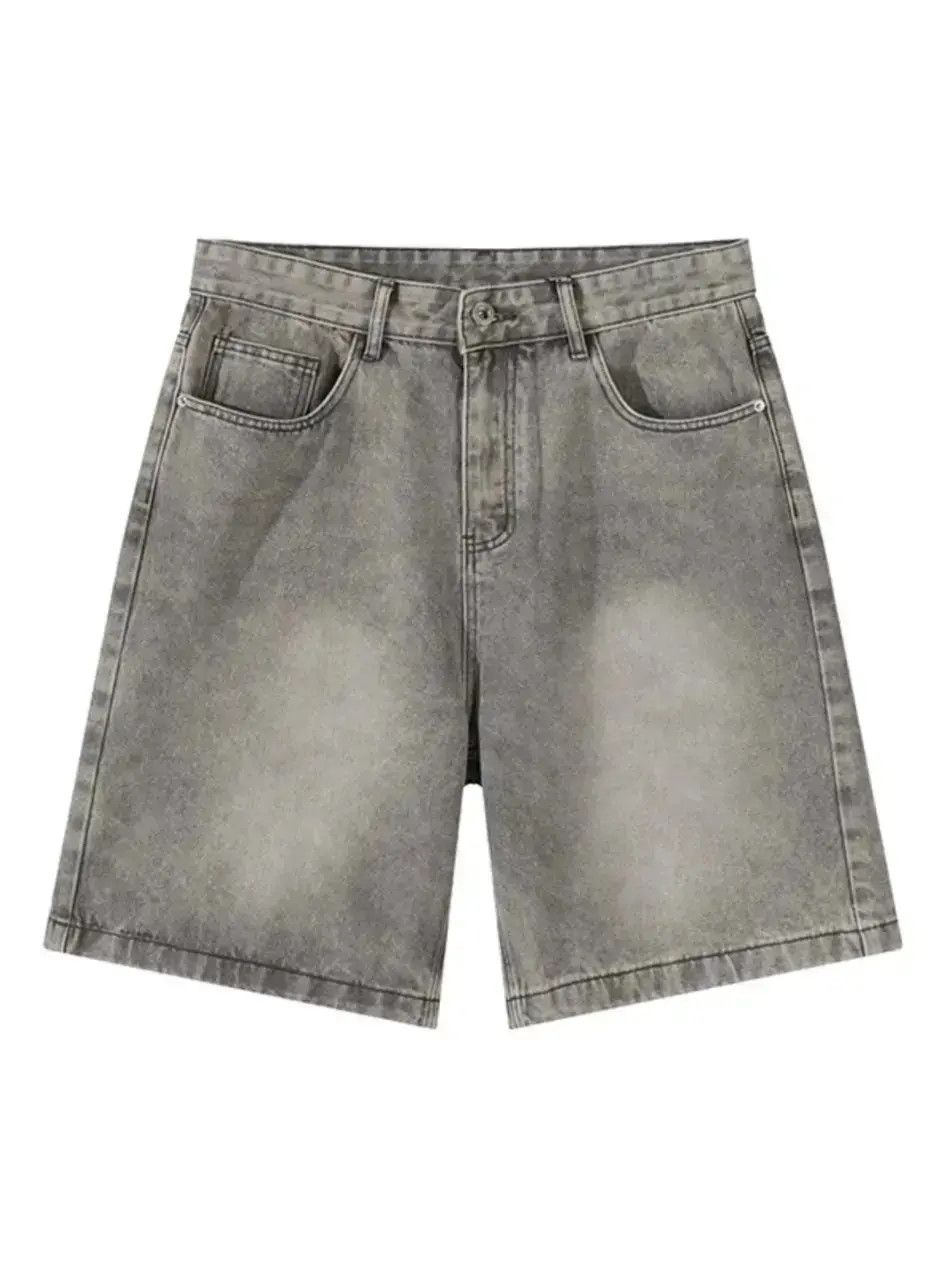Japanese Brand Retro straight leg loose denim shorts Size US 32 / EU 48 - 6 Thumbnail