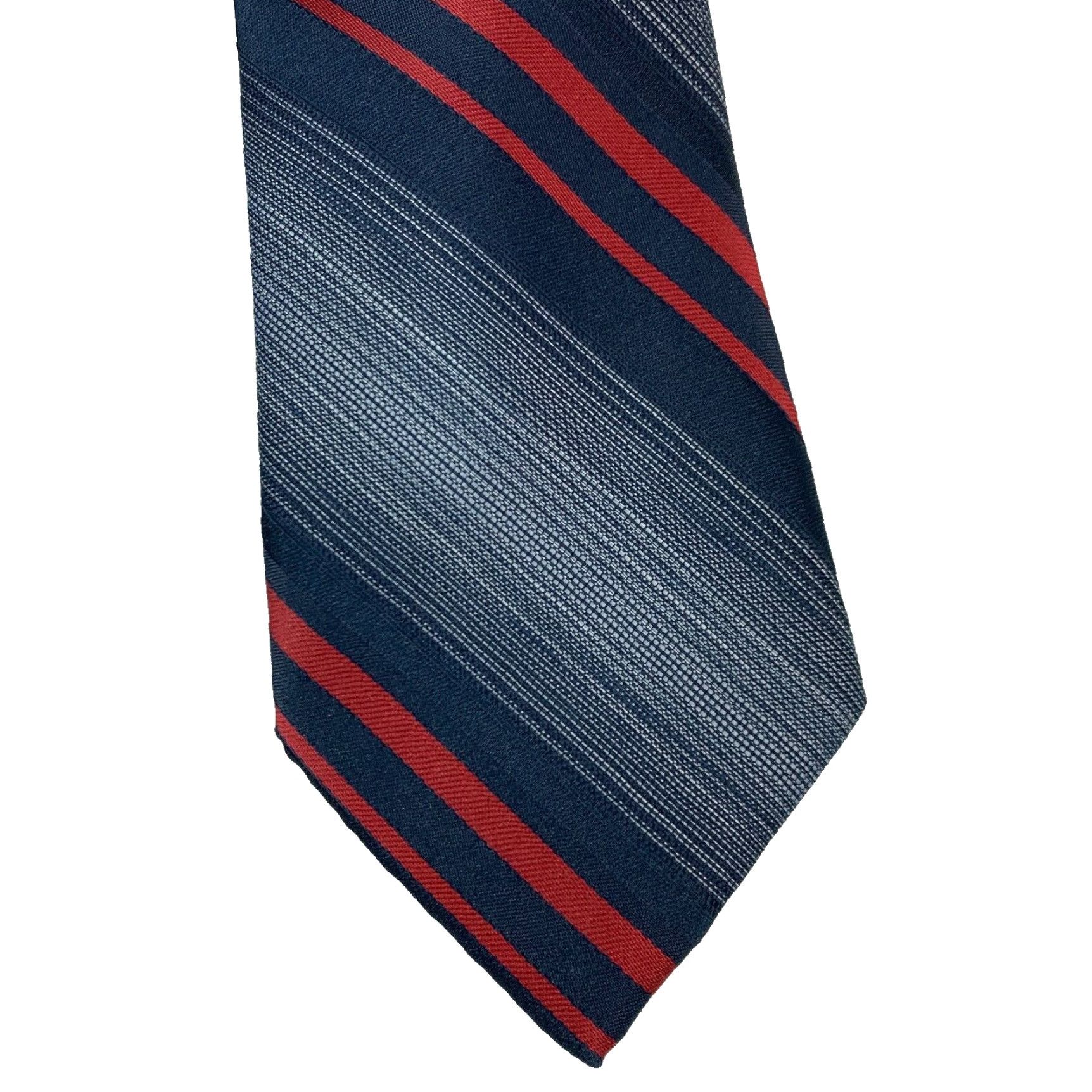 Vintage VINTAGE Don Loper Beverly Hills Mens Tie Polyester Blue Stripes 56 x 3.5" New with tags Size ONE SIZE - 2 Thumbnail