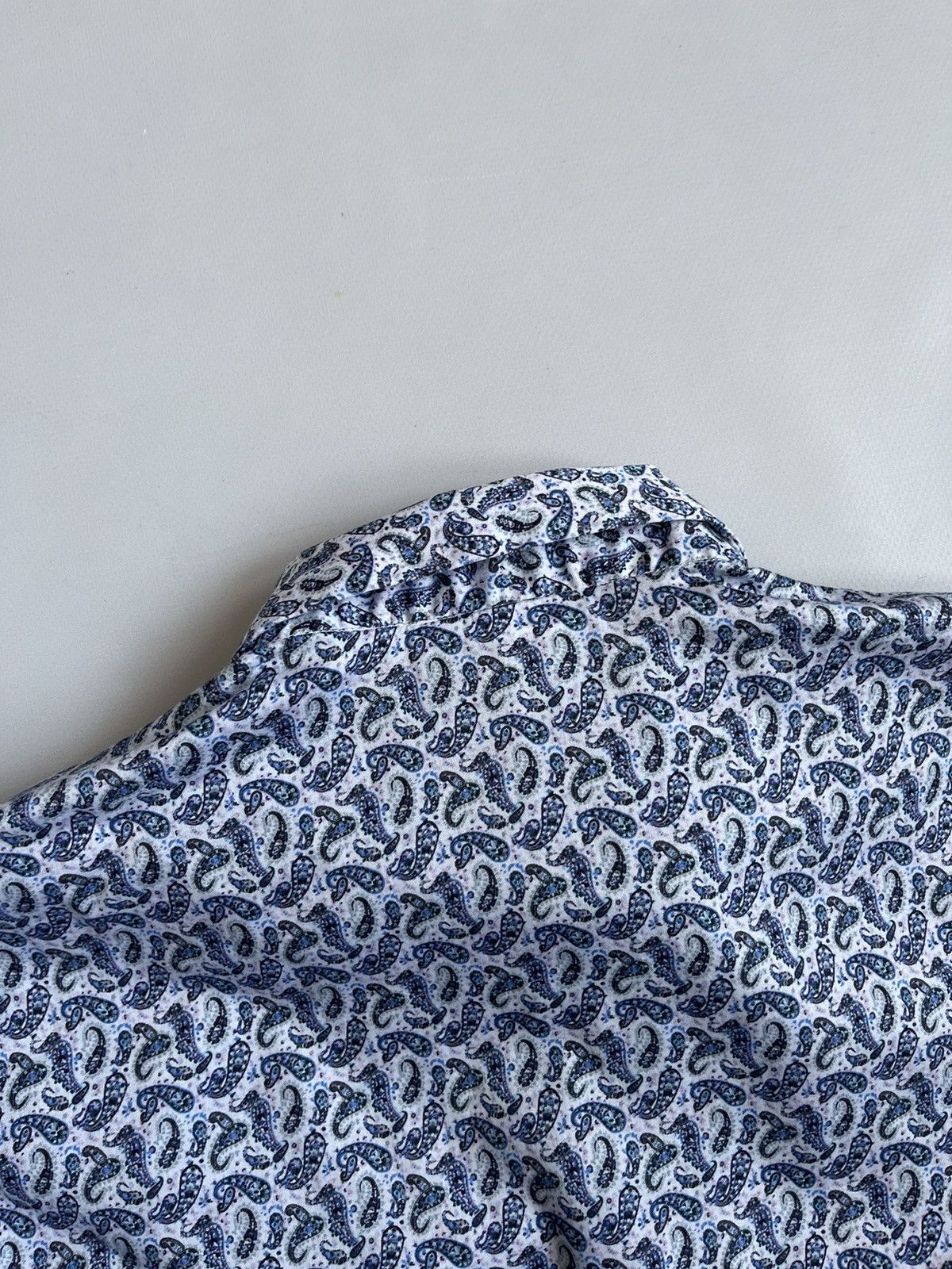 Etro × La Martina × Polo Ralph Lauren Etro Milano Men Blue Paisley Button Up Shirt Size US M / EU 48-50 / 2 - 11 Thumbnail