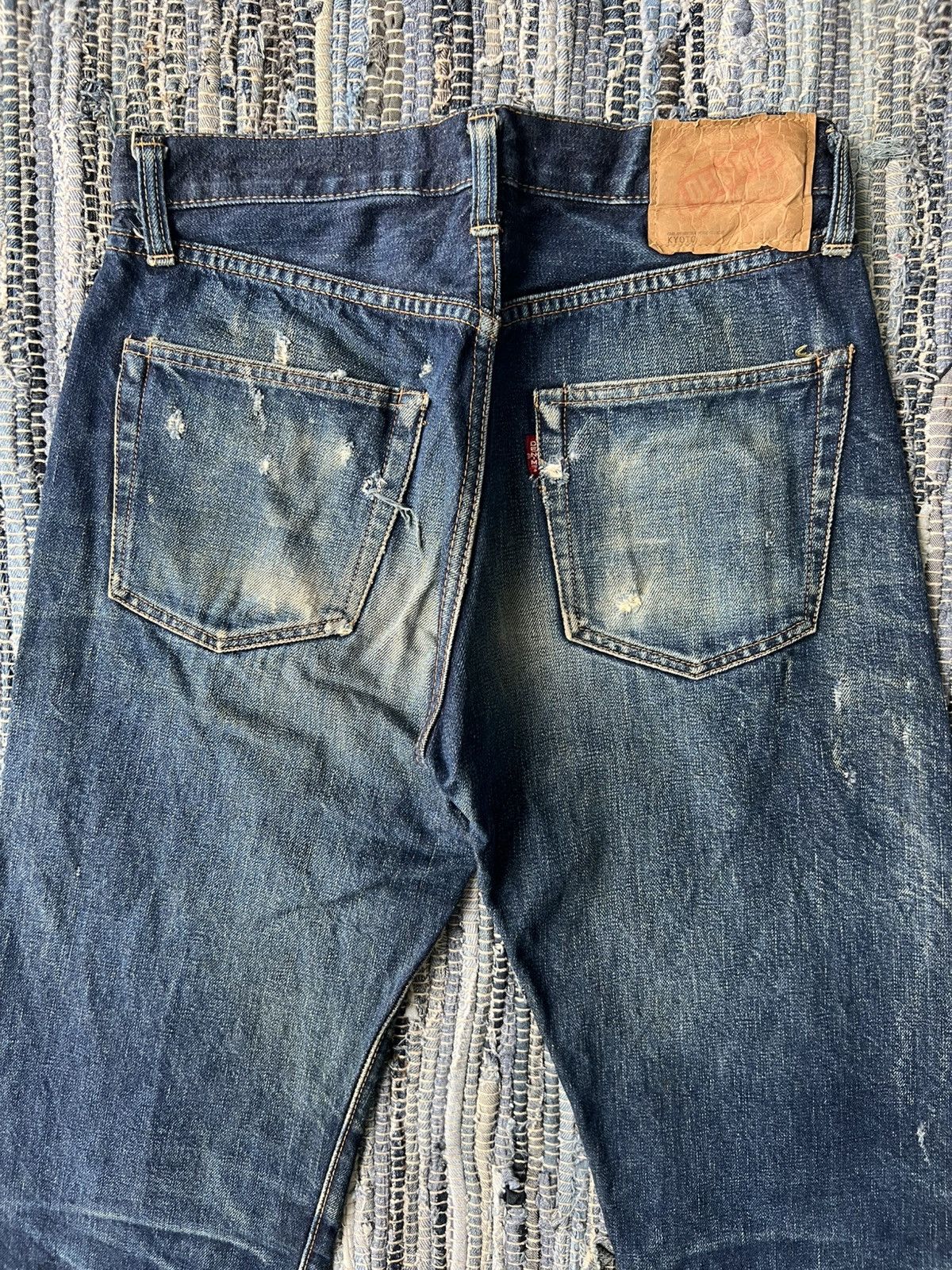 Denime 1990s Denime Kyoto Orizzonti Beautiful Faded Selvaged Denim Size US 30 / EU 46 - 4 Thumbnail