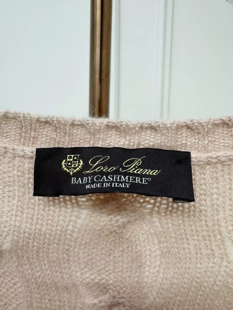 Loro Piana LORO PIANA Pink cashmere pincushion knit sweater Size M / US 6-8 / IT 42-44 - 4 Thumbnail