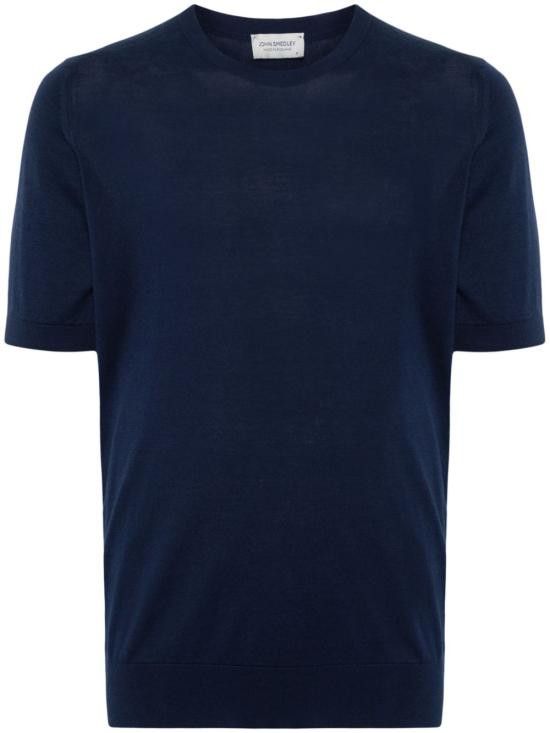 John Smedley JOHN SMEDLEY Men T-Shirts KEMPTON FRENCHNAVY Blue Size US XL / EU 56 / 4 - 1 Thumbnail