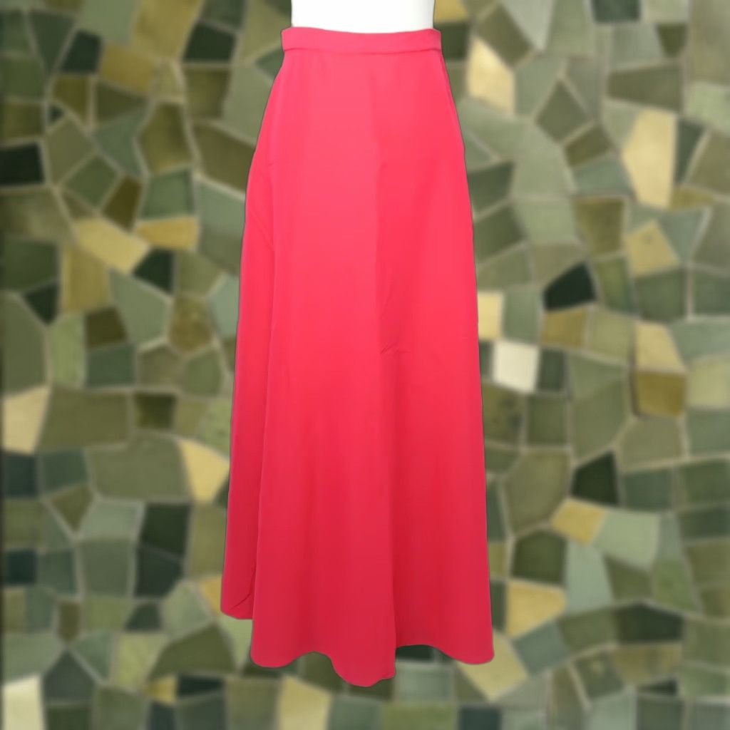 VINTAGE Malbe hot pink full long formal maxi skirt 27